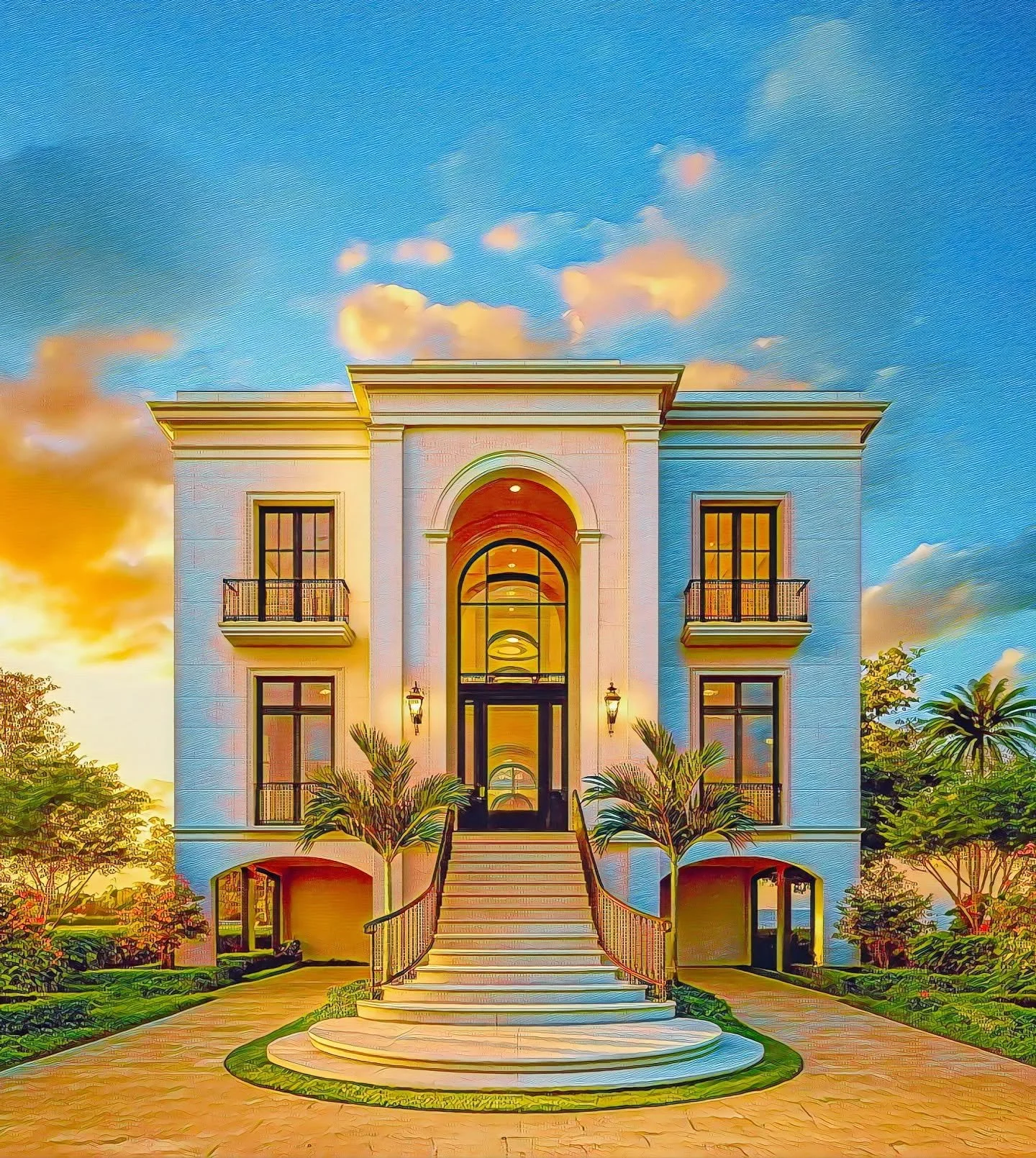 &quot;La Gorce Residence&quot; - An &quot;understory home&quot; or &quot;stilt-house&quot; located in  Miami Beach's La Gorce neighborhood. 🌴🏡 

#classicalarchitecture #miamibeach #miami #palmbeach #westpalmbeach #florida #customhome #realestatemia