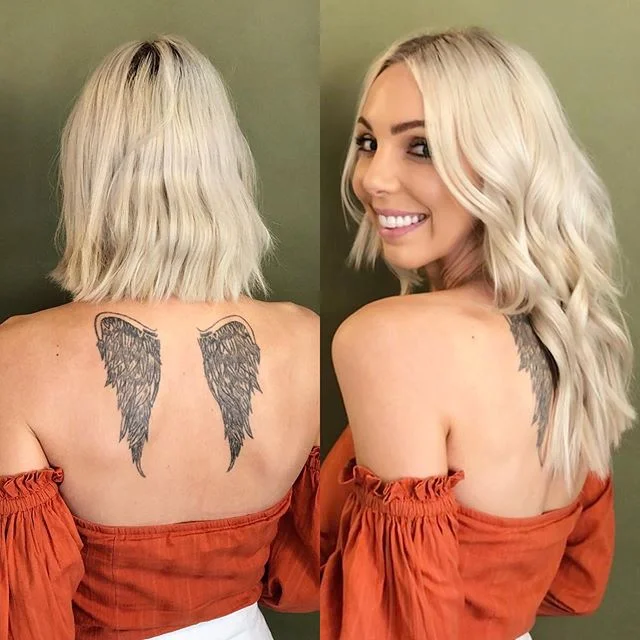 You don&rsquo;t have to wait years for your hair to reach your goal length ✨
.
.
#HandTiedExtensions on the beautiful @sandrea26france by @love_x_renae using @platformhairextensions .
.
DM us for a complimentary consultation ❤️