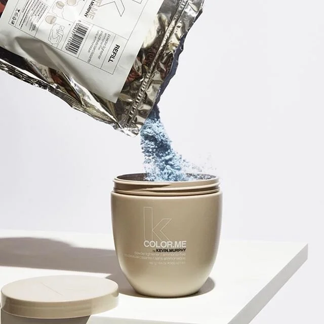 Bye quarantine roots! .
.
I can&rsquo;t even tell y&rsquo;all how many refills of @kevin.murphy #AmmoniaFree lightener I&rsquo;ve gone through since salons have been back open!