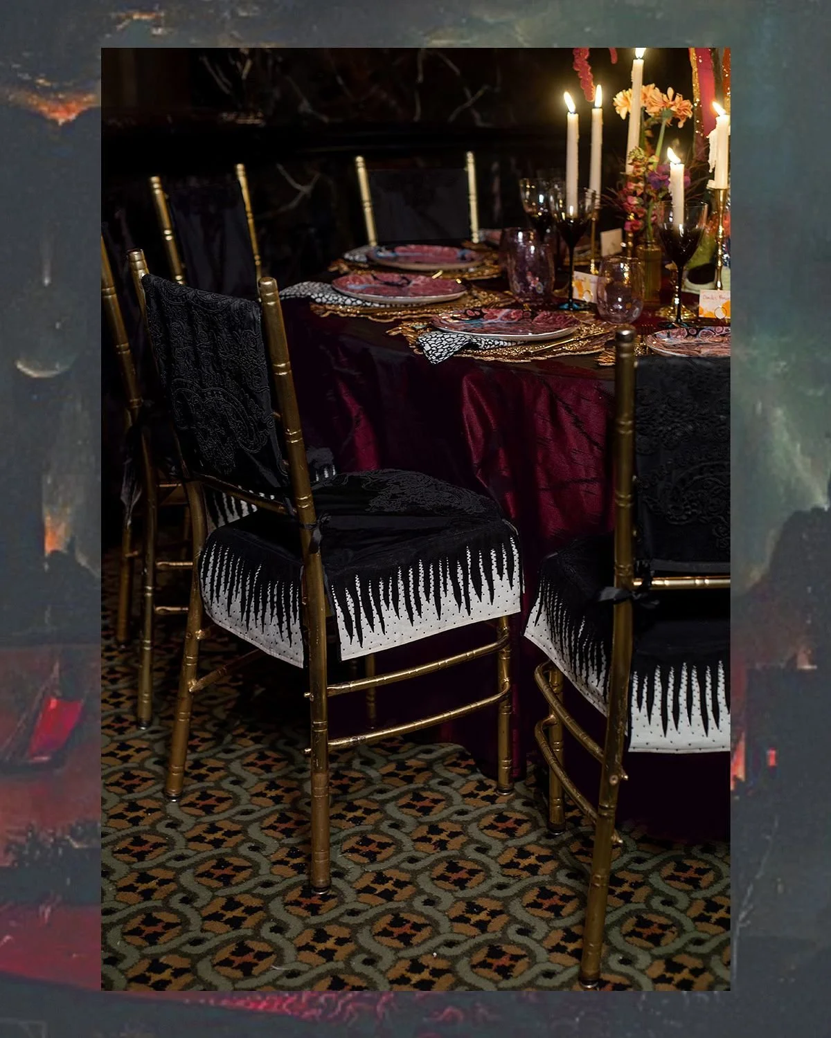Swipe for the spooky art historical reference that inspired this table for the Lenox Hill Neighborhood House Spring Gala&hellip; #hieronymousbosch #gardenofearthlydelights 📷 @menanatera #halloweeninspo