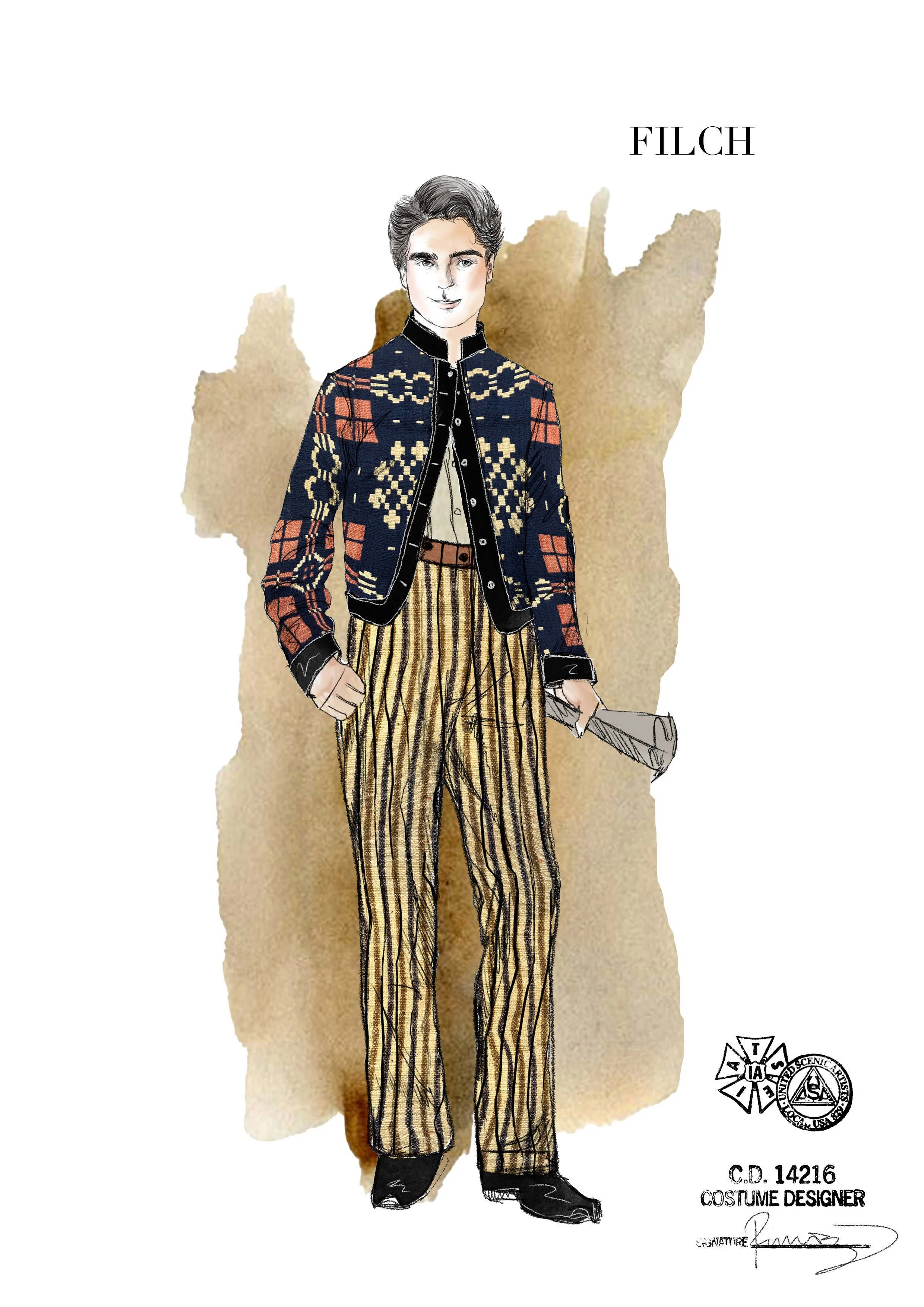 Costume Sketch by Rodrigo Muñoz