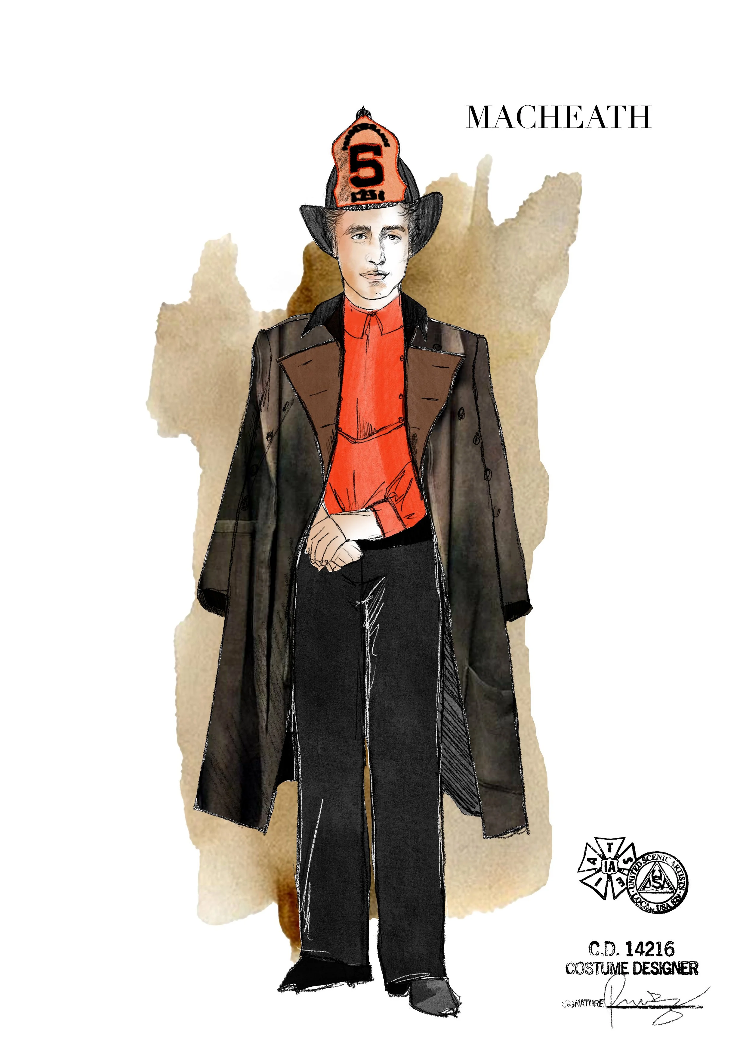 Costume Sketch by Rodrigo Muñoz