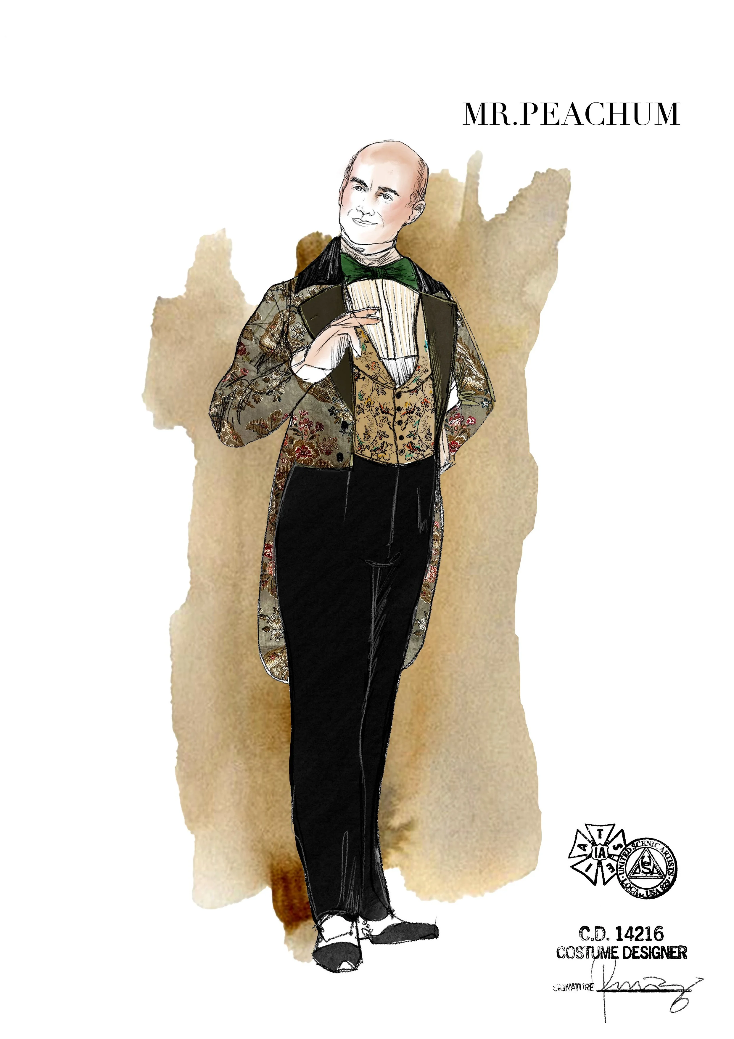 Costume Sketch by Rodrigo Muñoz