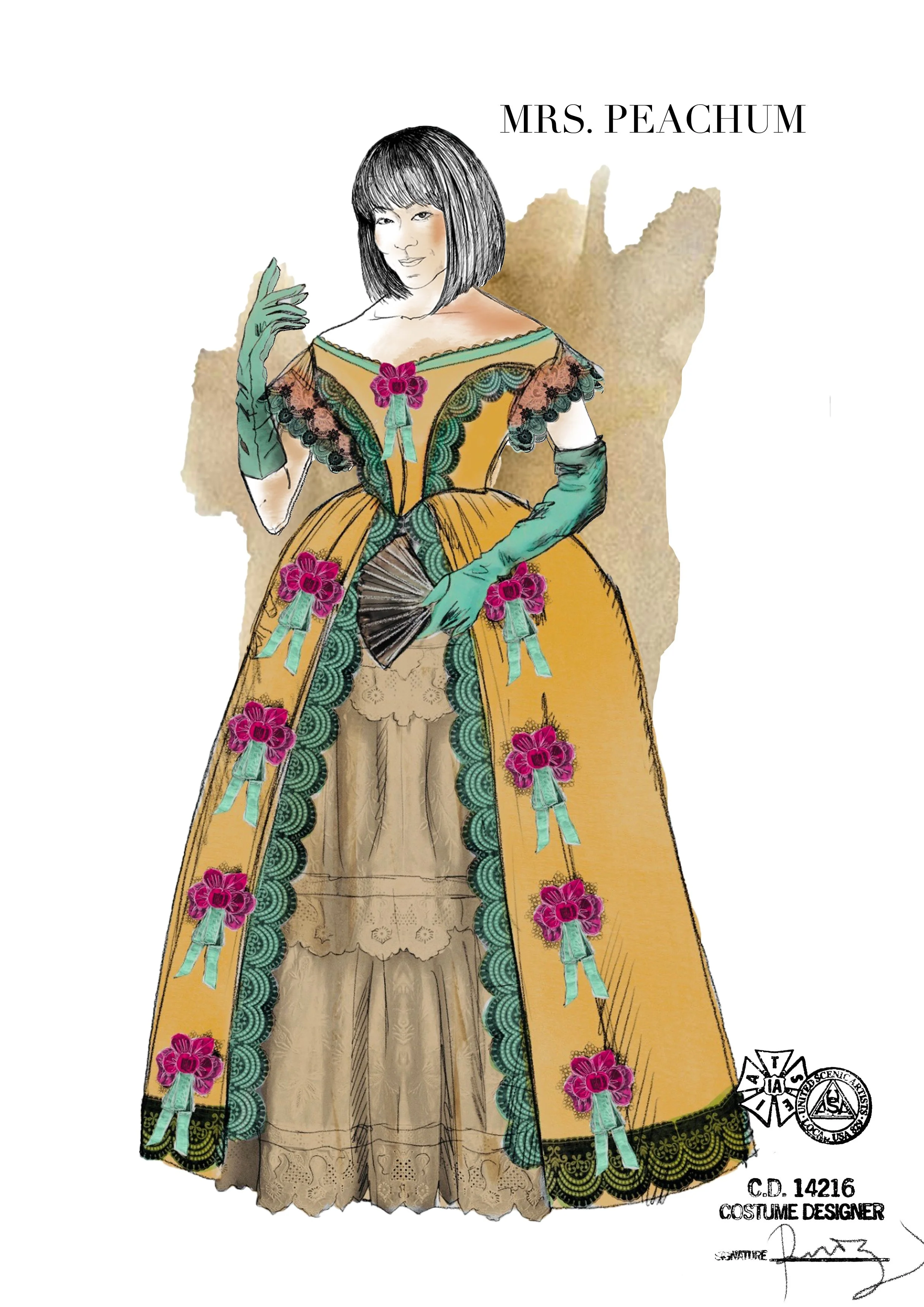 Costume Sketch by Rodrigo Muñoz