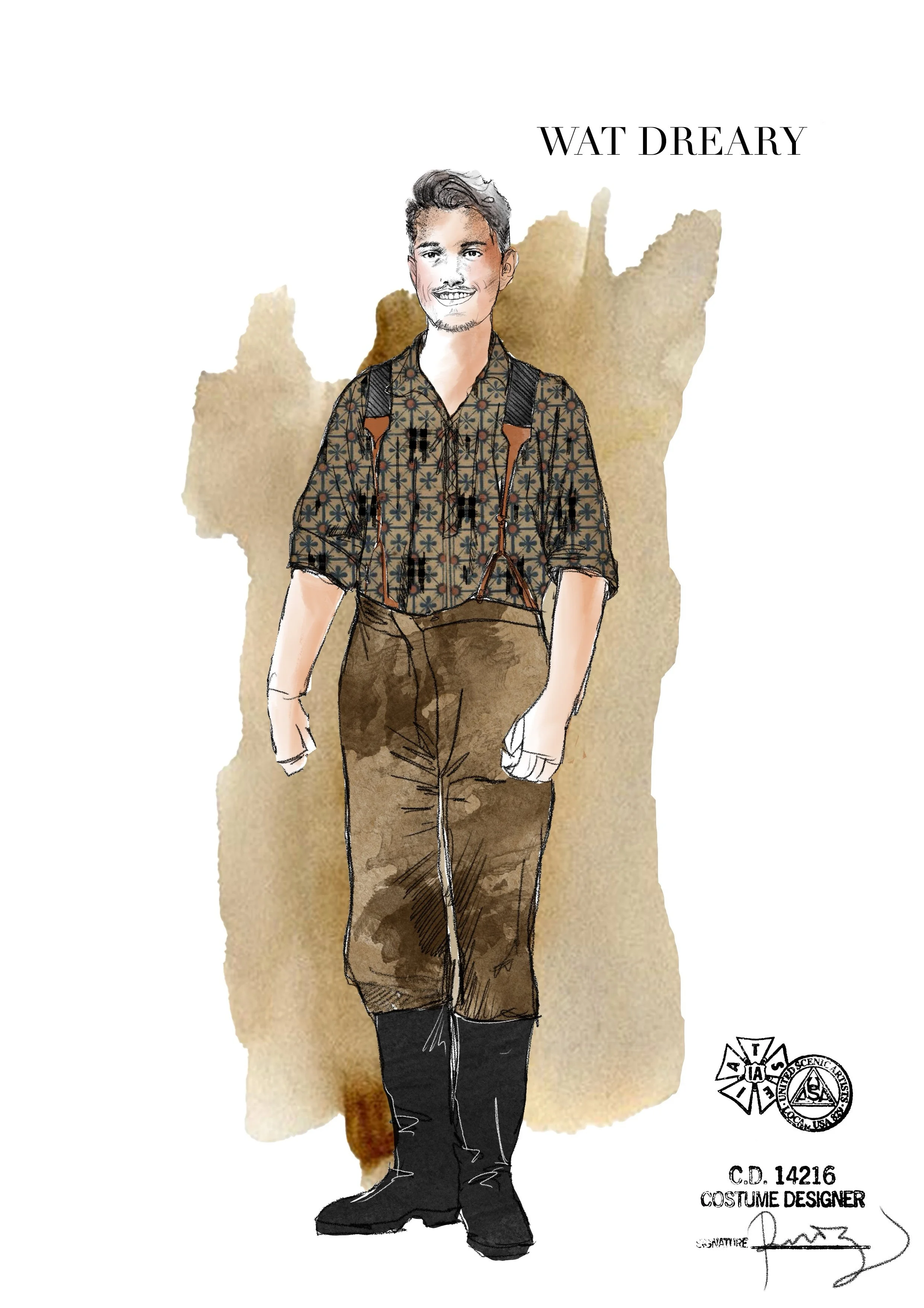 Costume Sketch by Rodrigo Muñoz