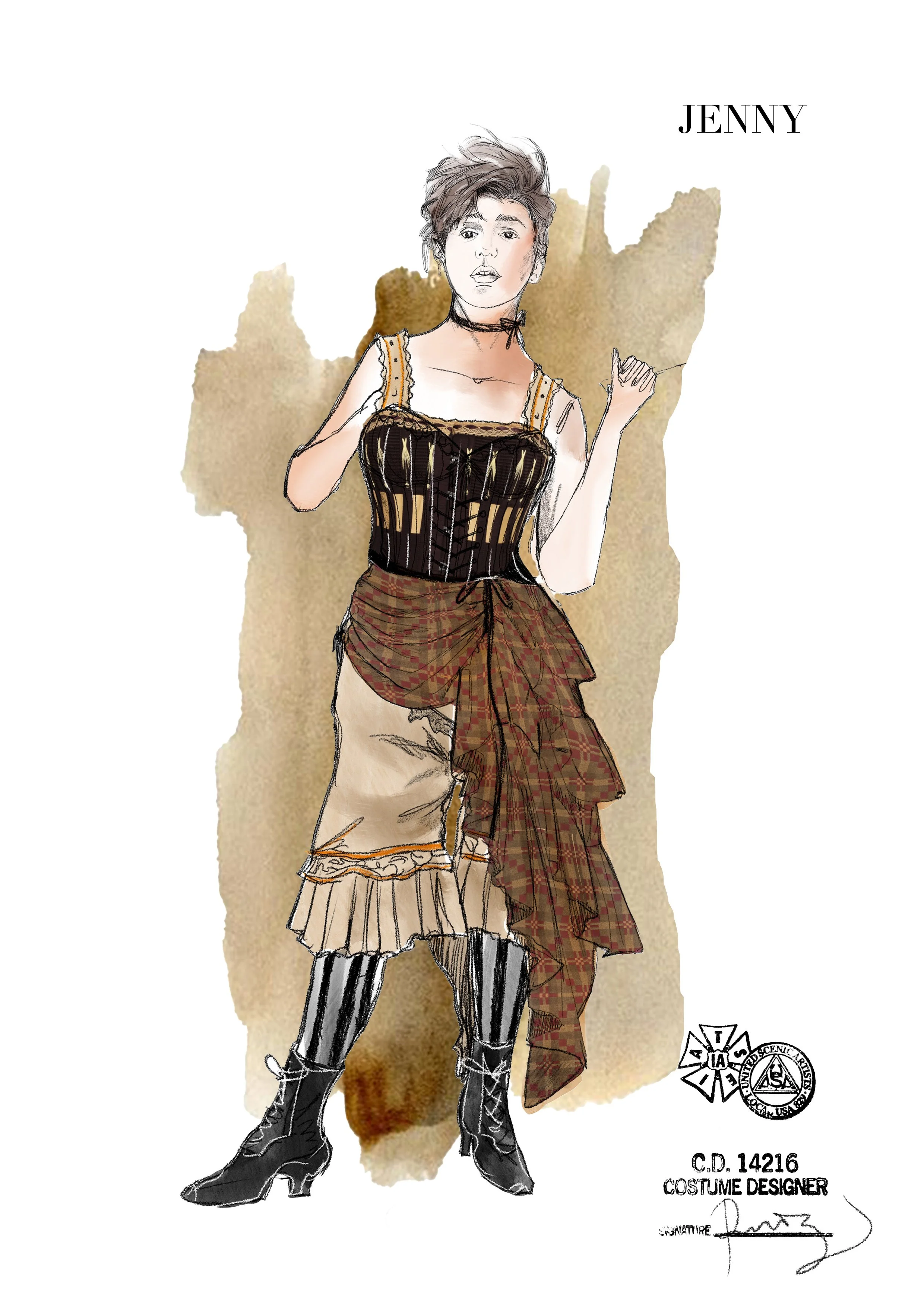 Costume Sketch by Rodrigo Muñoz
