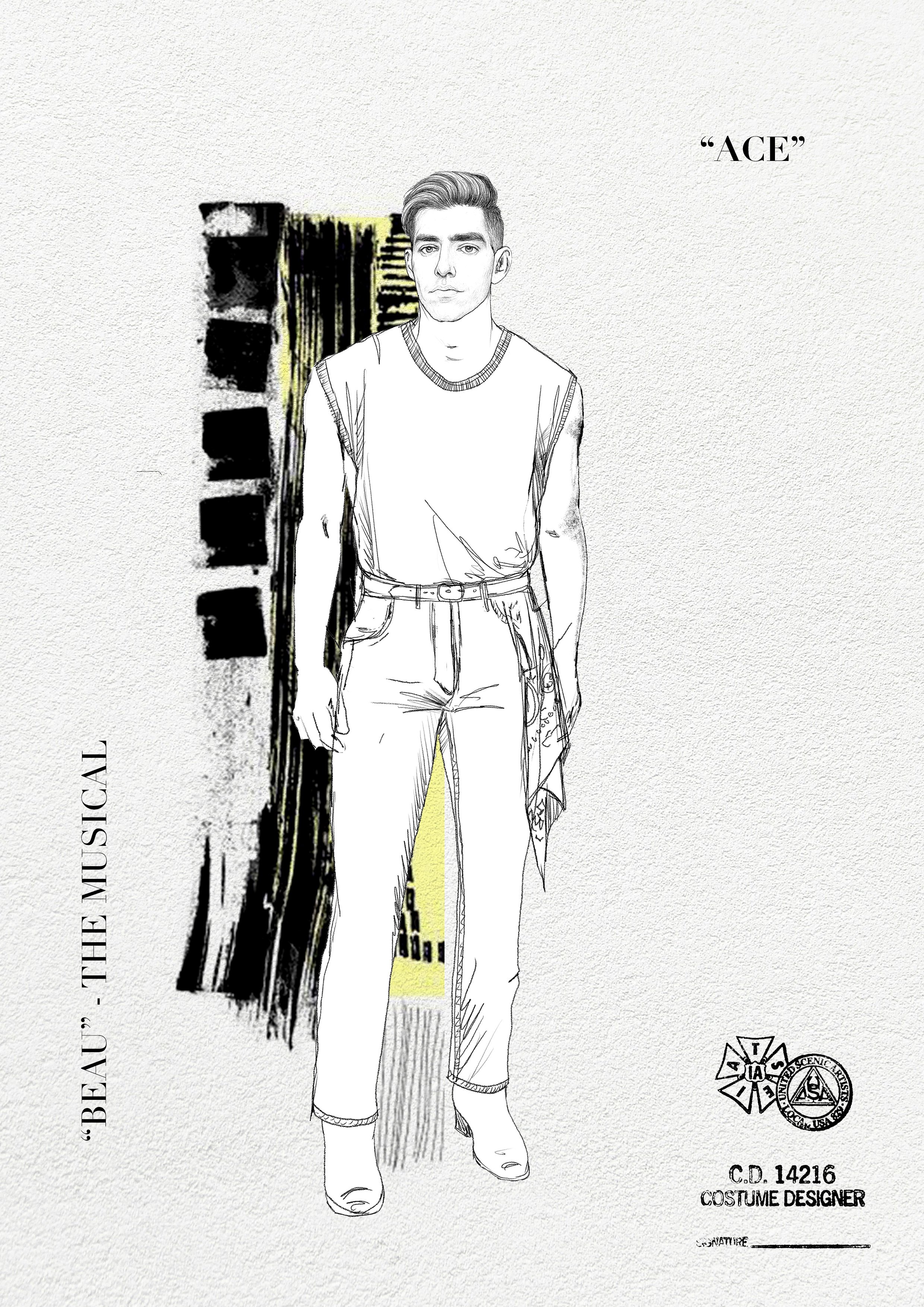 Costume Sketch by Rodrigo Muñoz