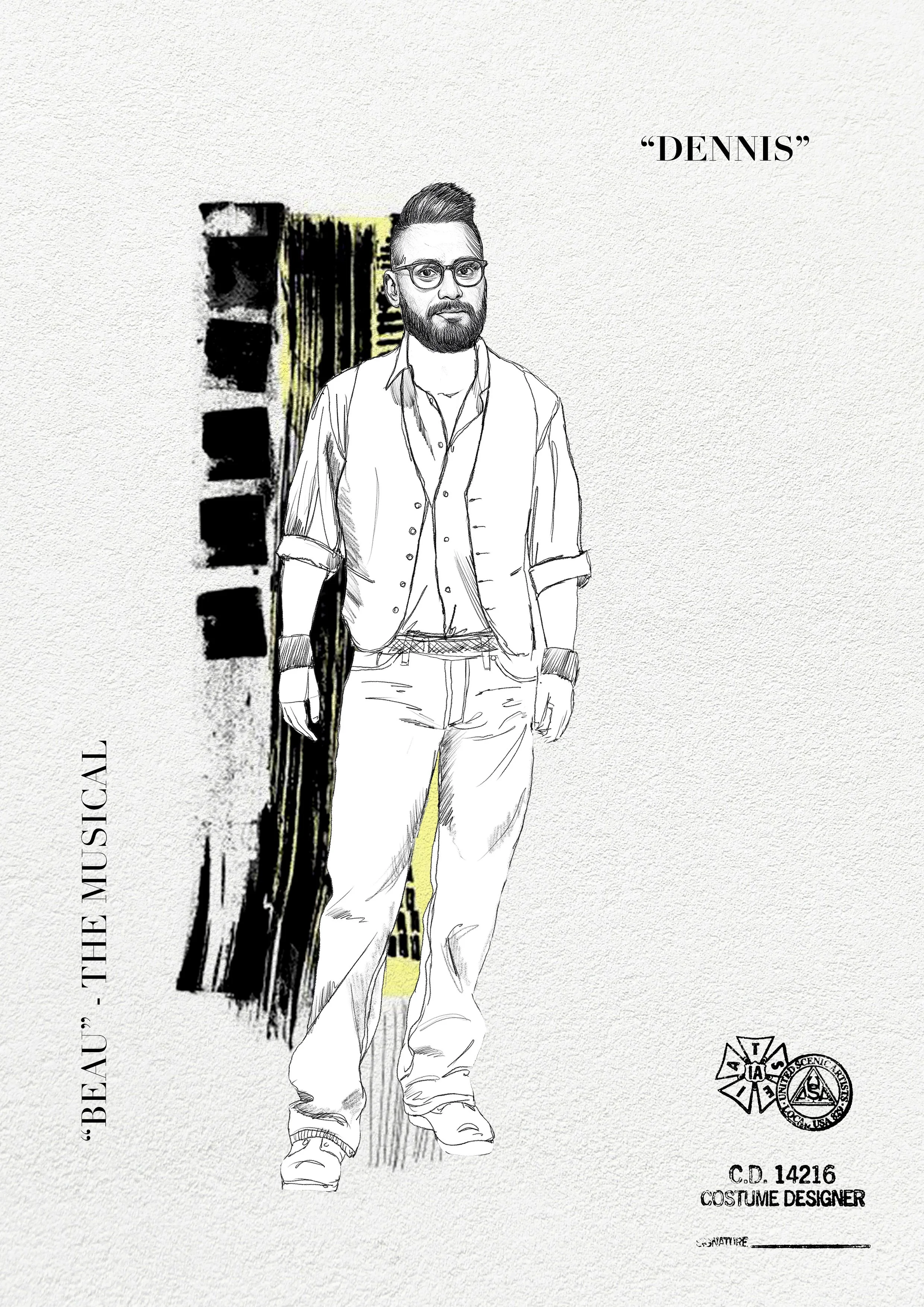 Costume Sketch by Rodrigo Muñoz