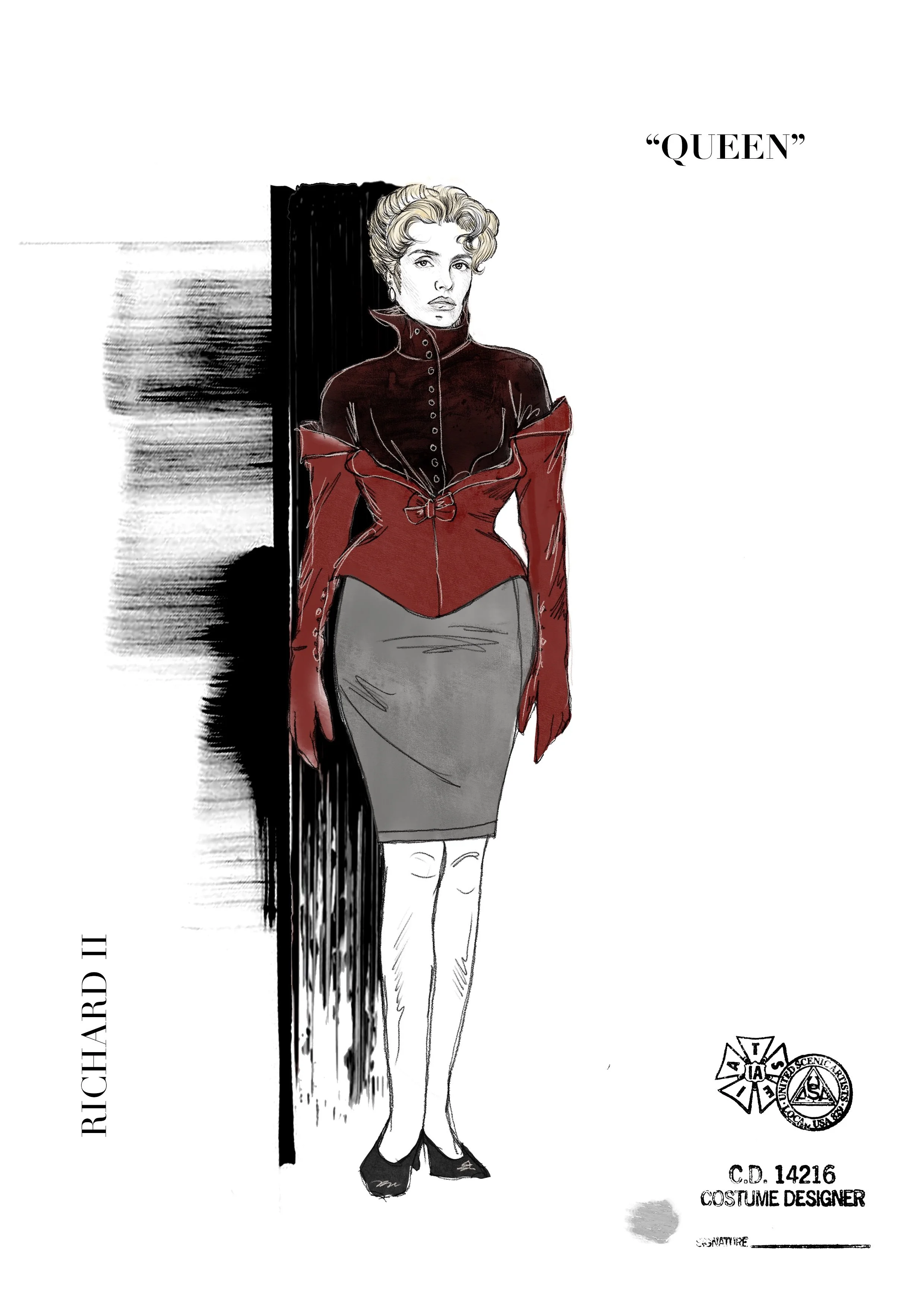 Costume Sketch by Rodrigo Muñoz