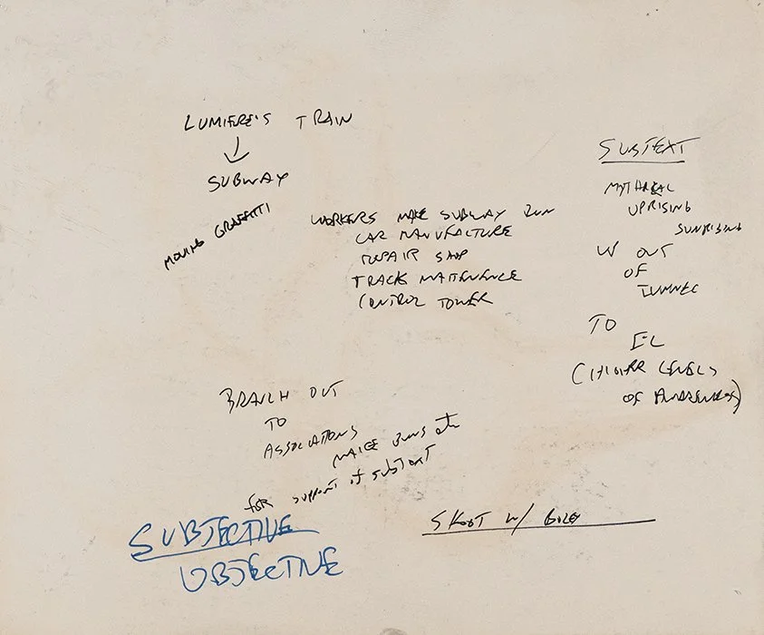 Thoughts and Notes verso