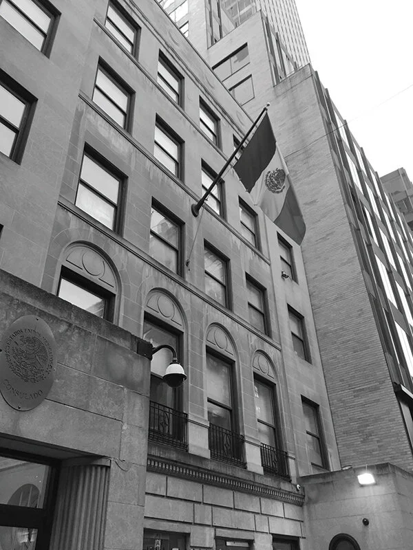 Facade of the Mexican Consulate in New York