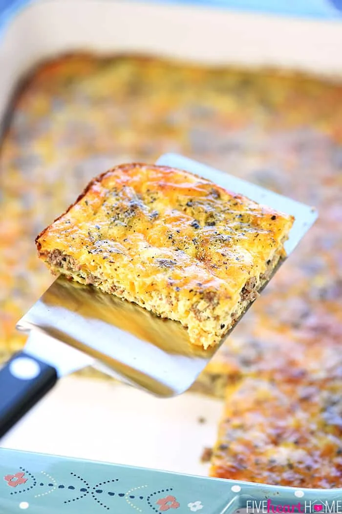 Ground Beef, Egg & Cheese Breakfast Casserole (Low Carb) — Sonrise Farms