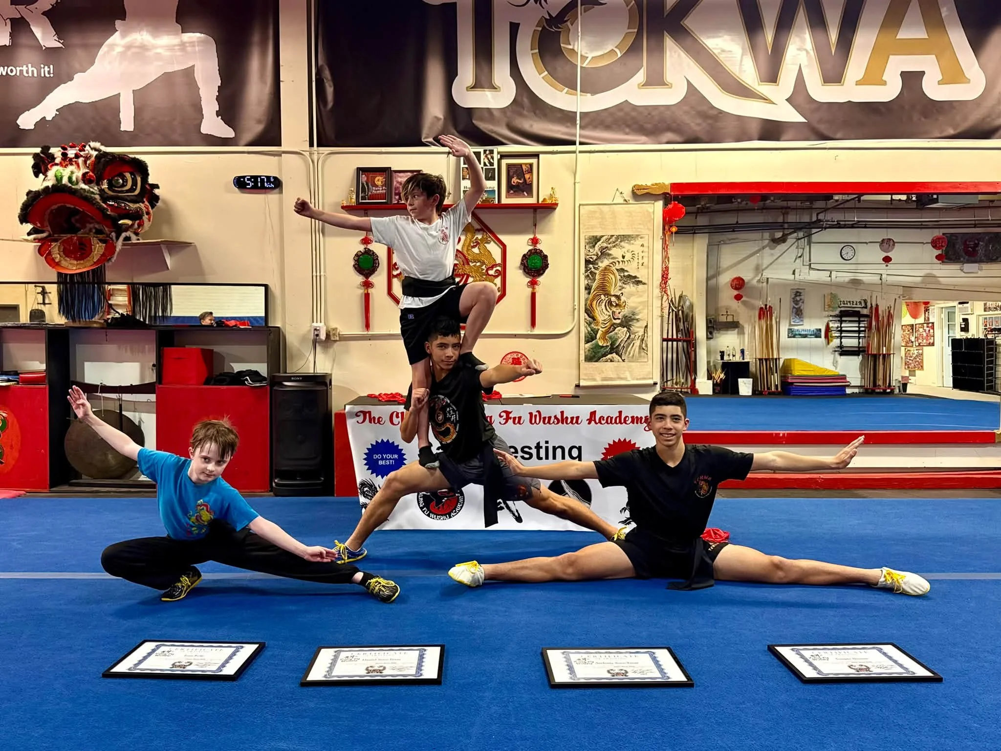 Congrats to our newest Junior Black Sash recipient!! It&rsquo;s been a long and hard 5+ years of training but they never gave up and we are super proud of them! Jiaoyou! 🙌👏🤜🫷