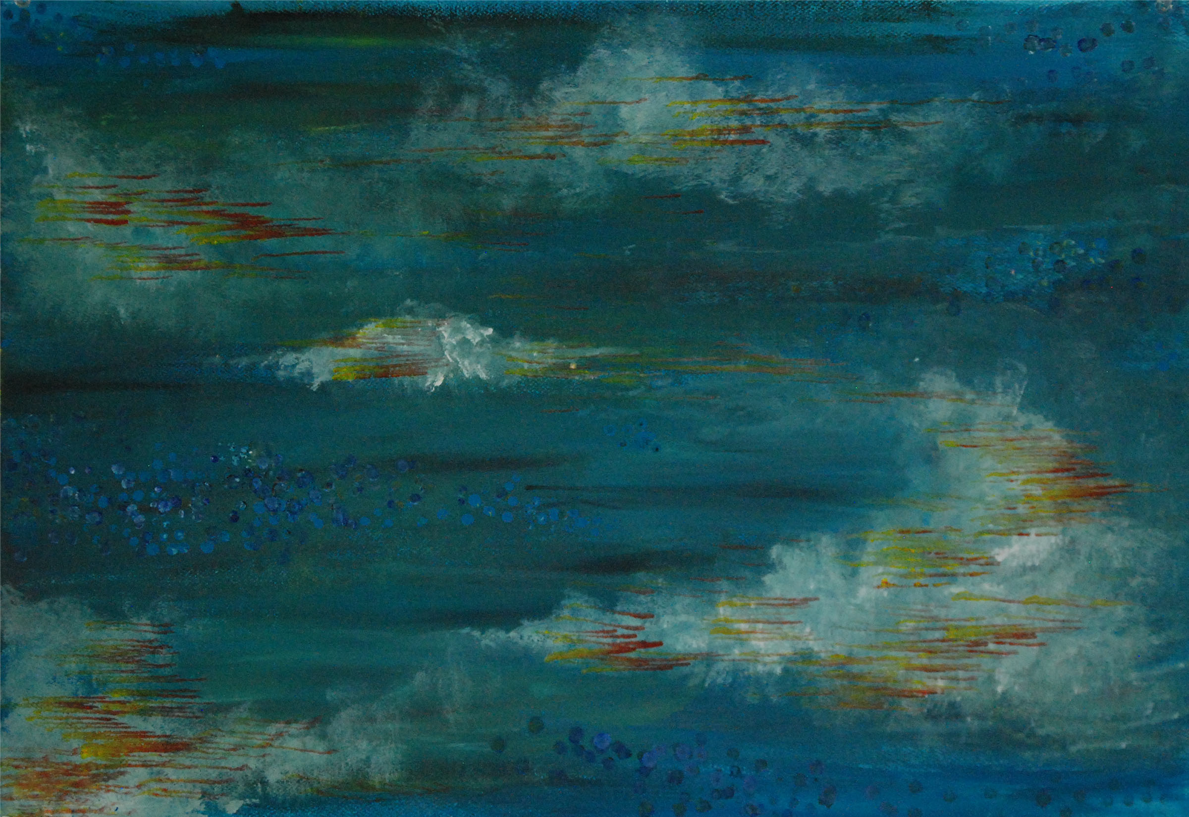  Acrylic on matte board 