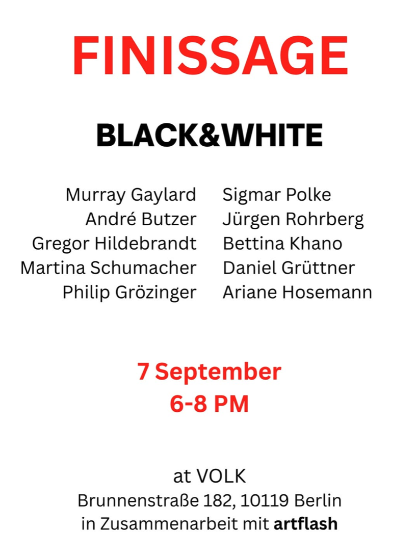 Finissage - Black & White