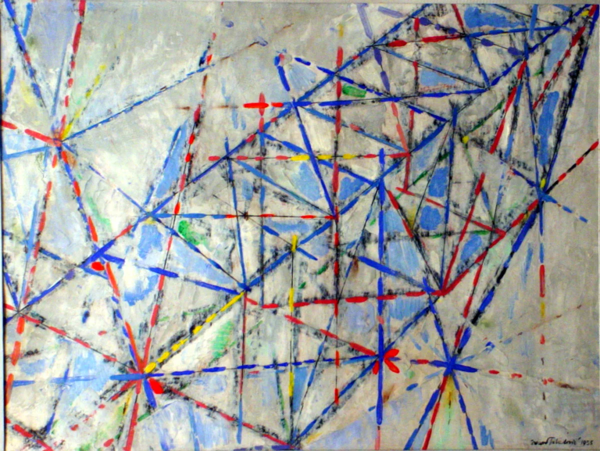 Coordinates by Ivan Tabaković, 56x42, 1956