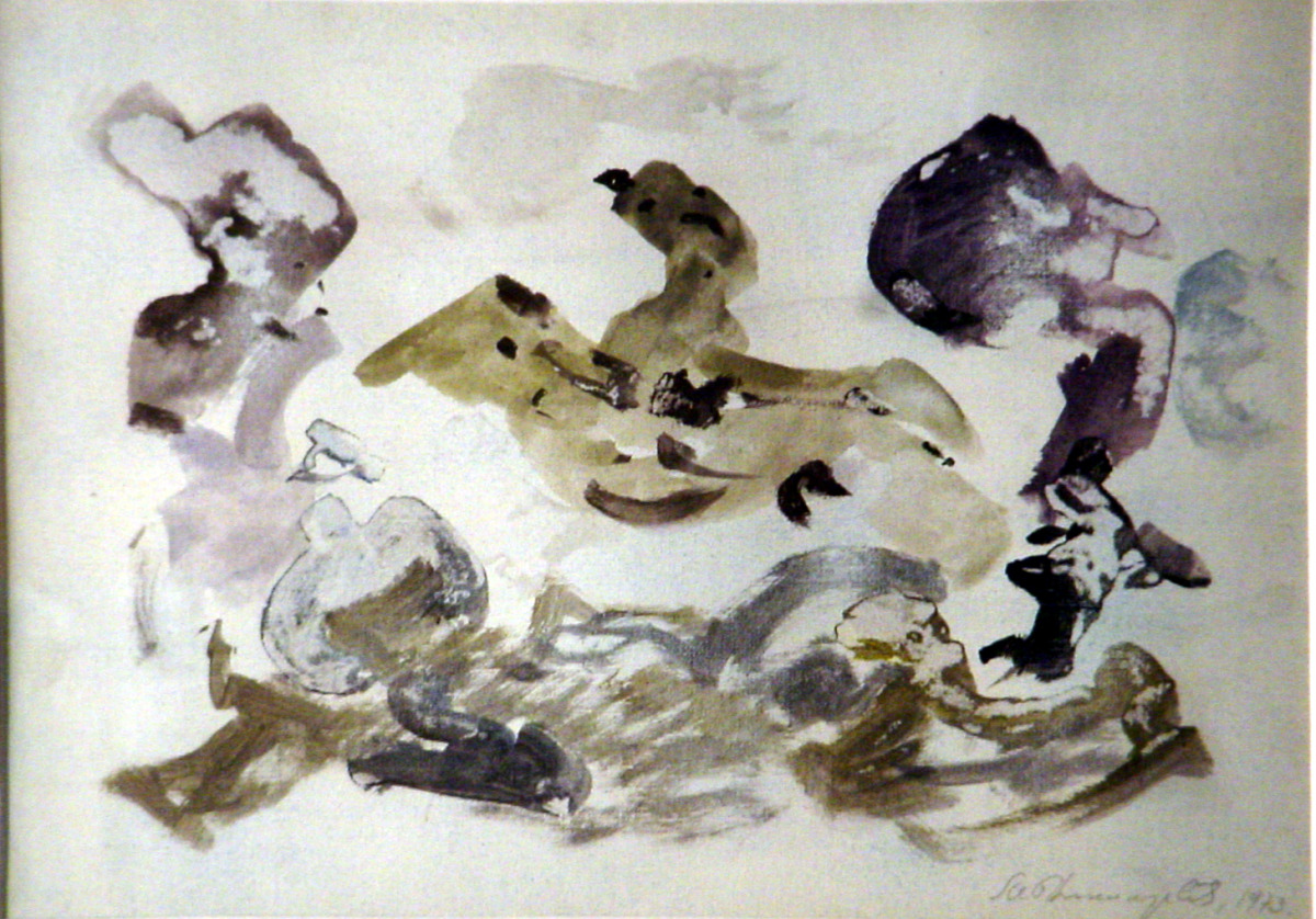Moving through the Space by Milvoj Nikolajevć, 31x22, 1973