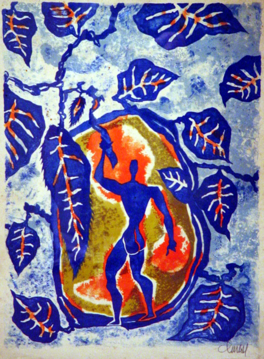Leafs by unknown author, 38x48, est. 1950