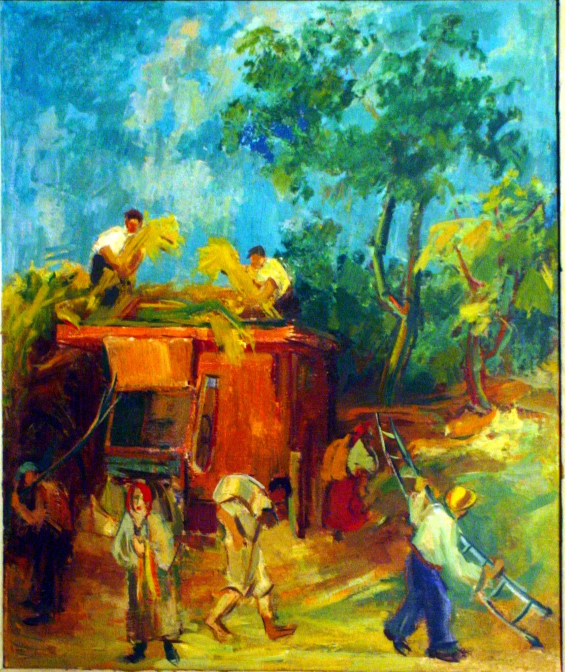 Harvest by Nikola Graovac, 54x66, 1950