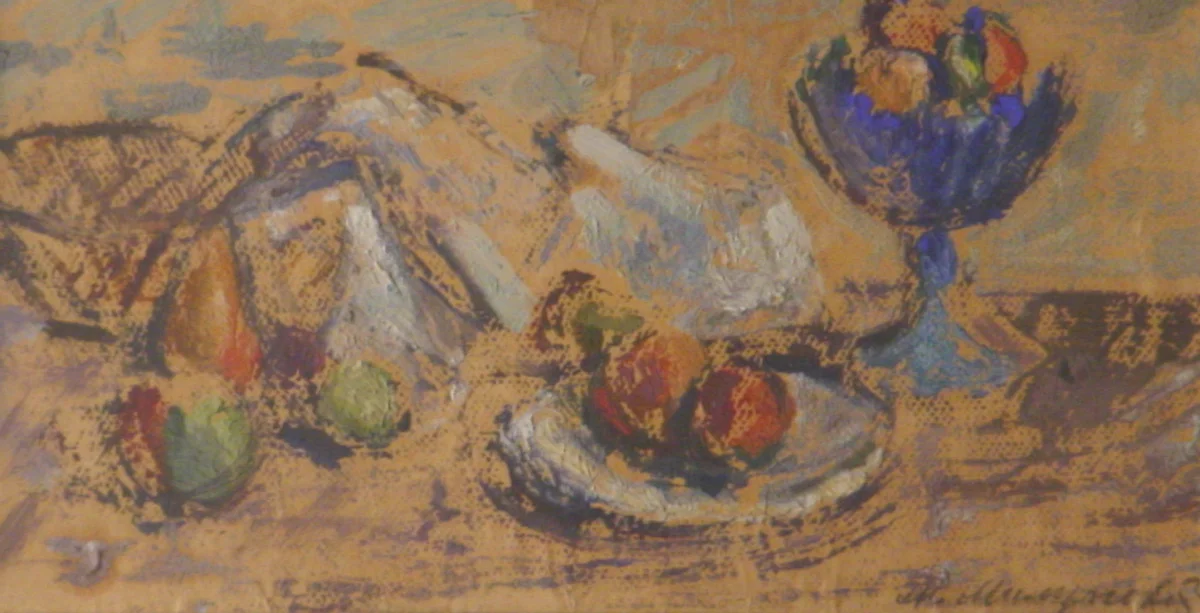 Still Life by Milo Milunović, 24x13, est 1950
