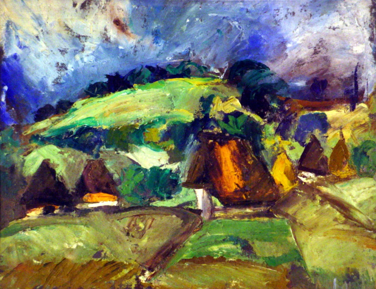 Countryside by Milan Konjović, 58x43, 1960