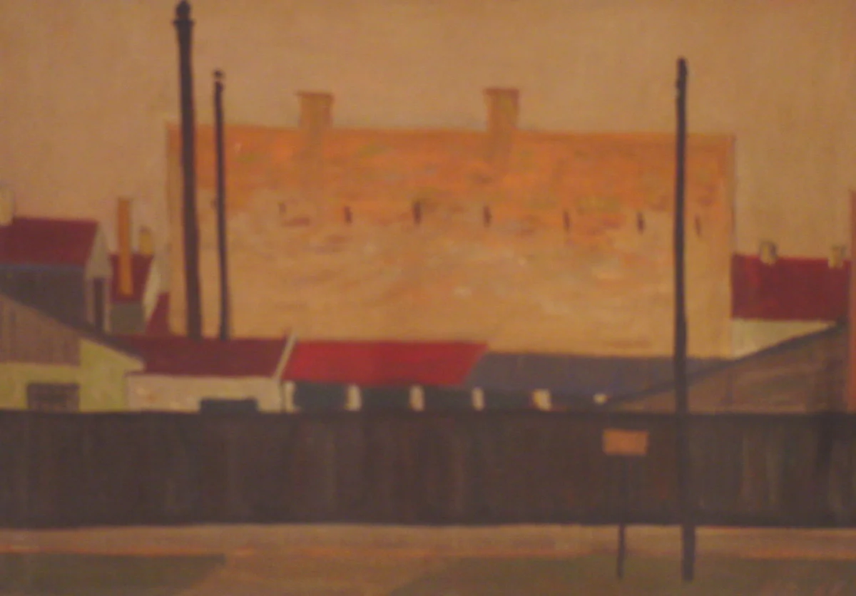 Red Scene from Senta by Bogumil Karlavaris, 40x27, 1960