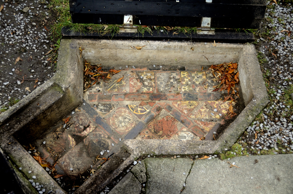 Preserved tiles of Glastonbury
