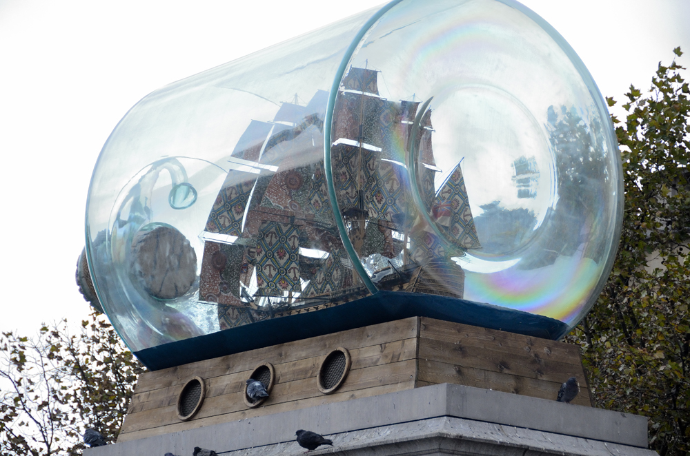 Trafalgar Square Ship in a Bottle