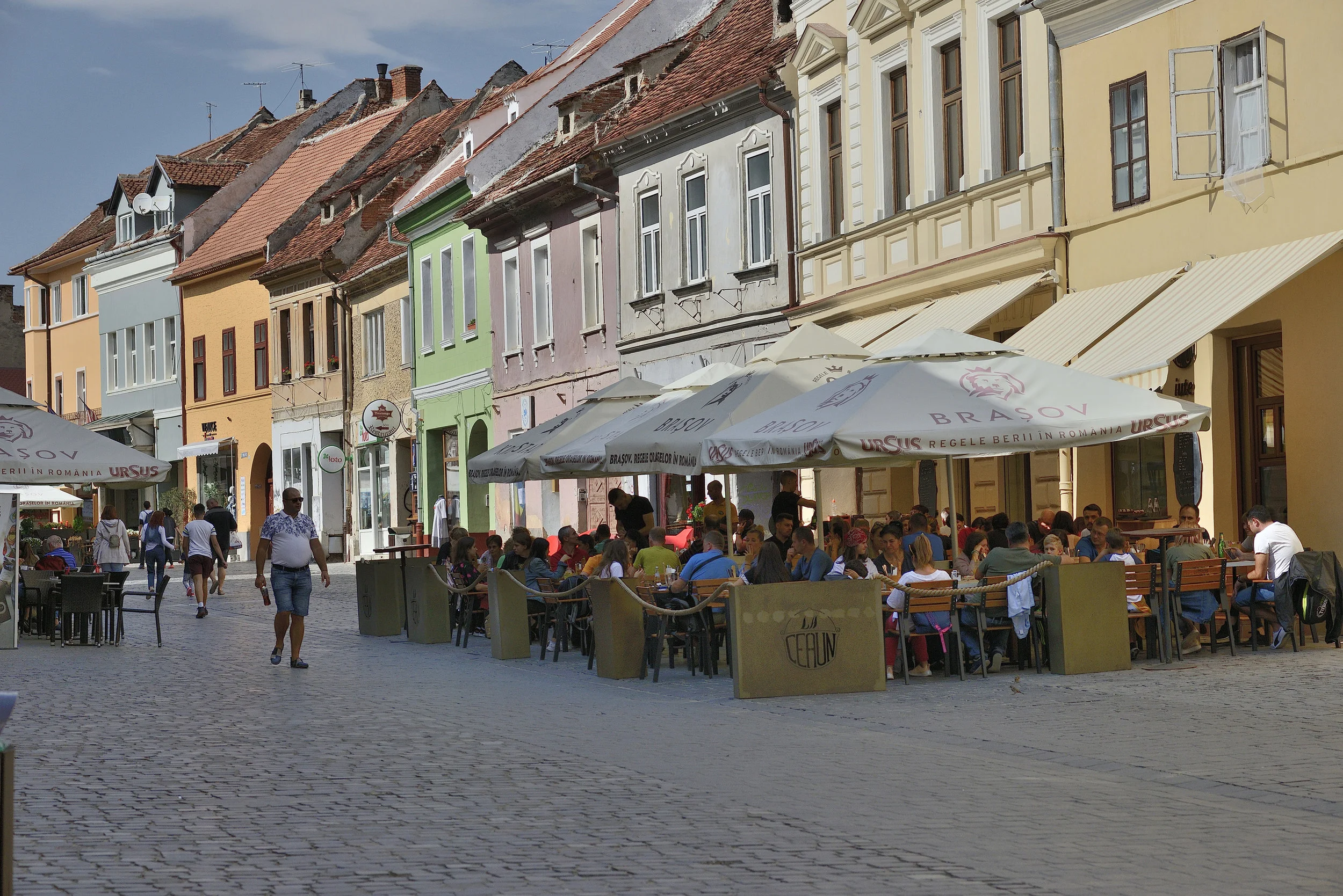 Brasov old city main street
