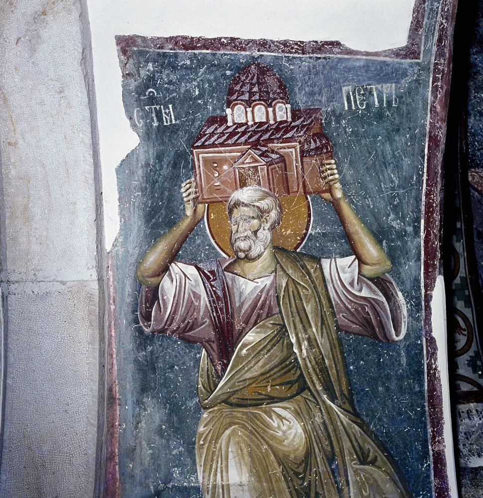 Apostle Peter detail, Zica Monastery 13th Century