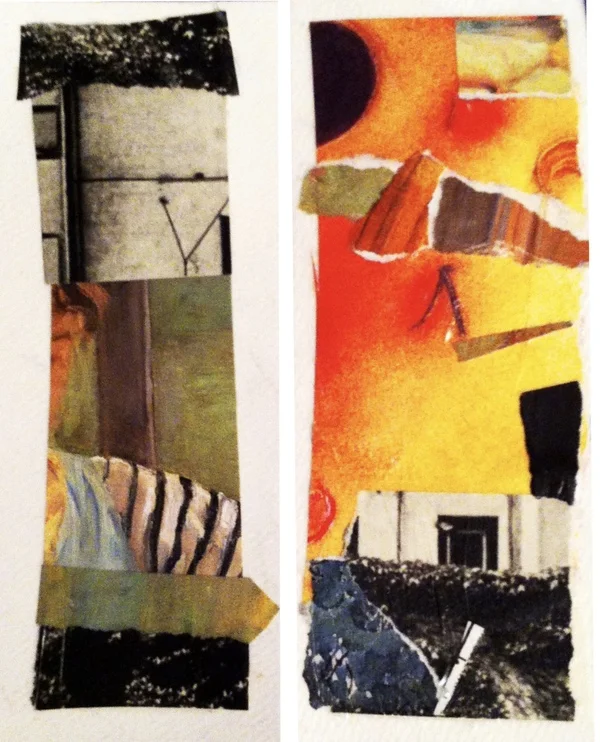 Twins Mixed Media, Collage
