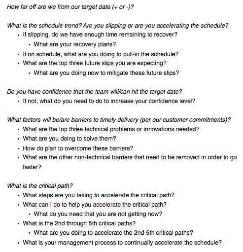 Project Assessment Questions