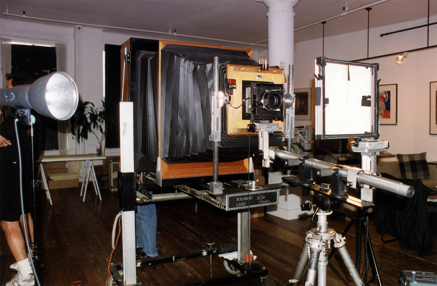 20x24 Polaroid Camera set up NY City, 1998