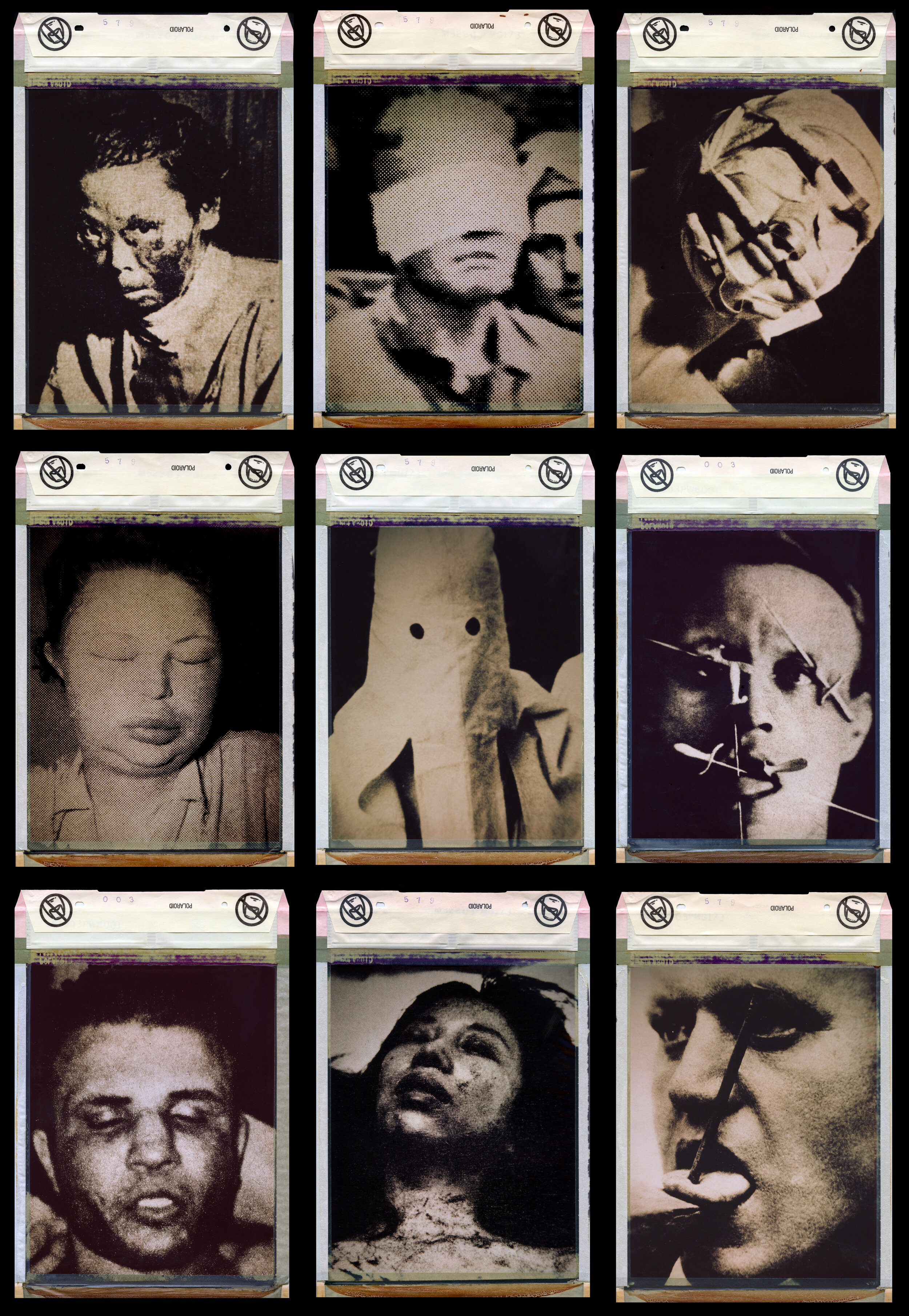 8x10 Polaroid group "Borders" series