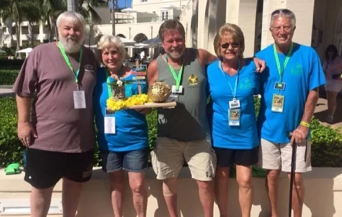 SDPHC at MOTM in Key West after winning the award!
