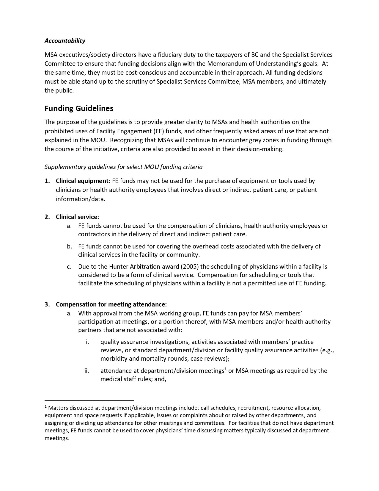 Funding Guidelines — PAHMSA
