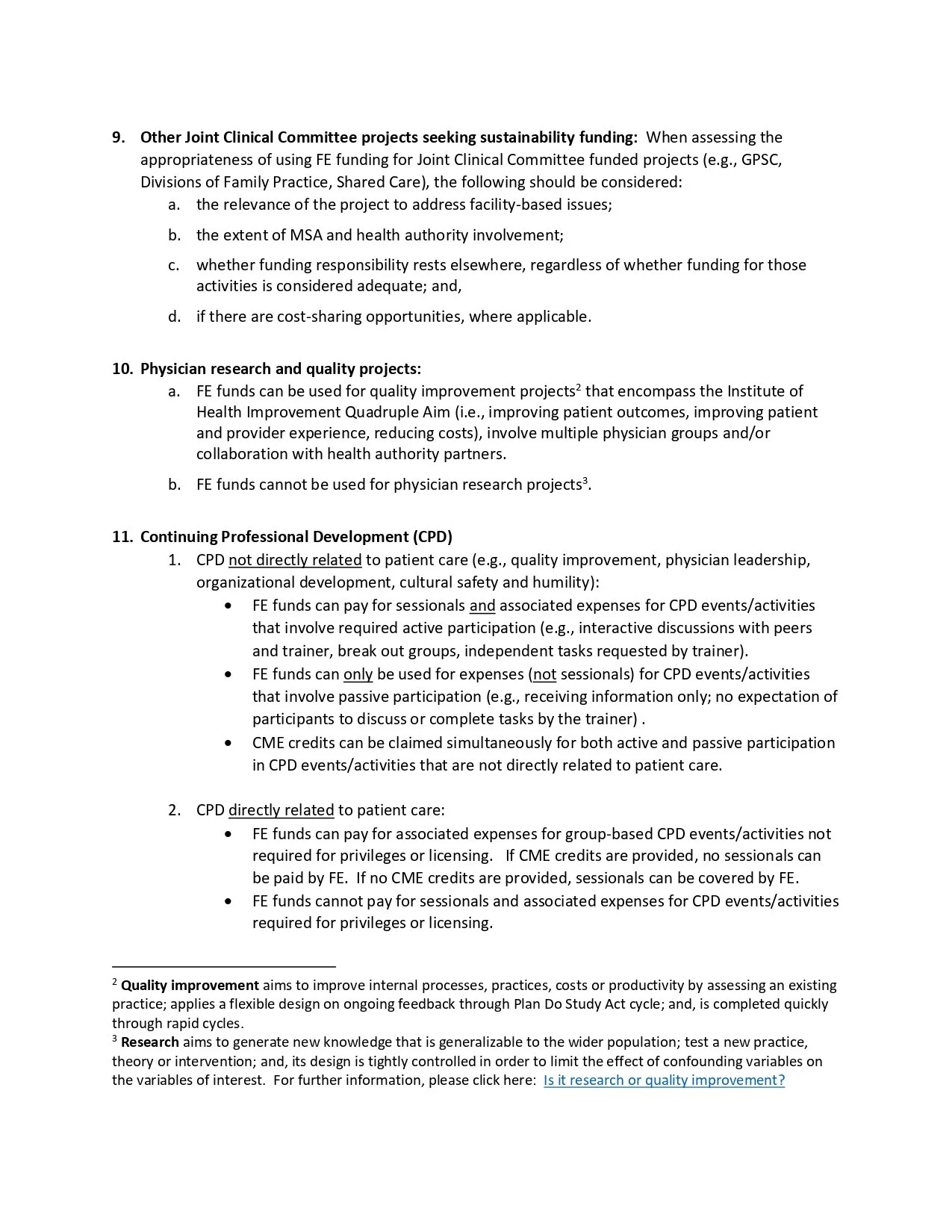 Funding Guidelines — PAHMSA