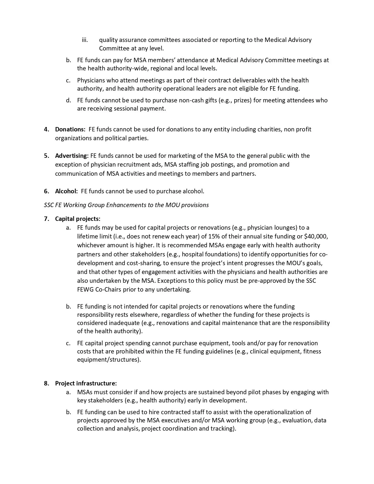 Funding Guidelines — PAHMSA