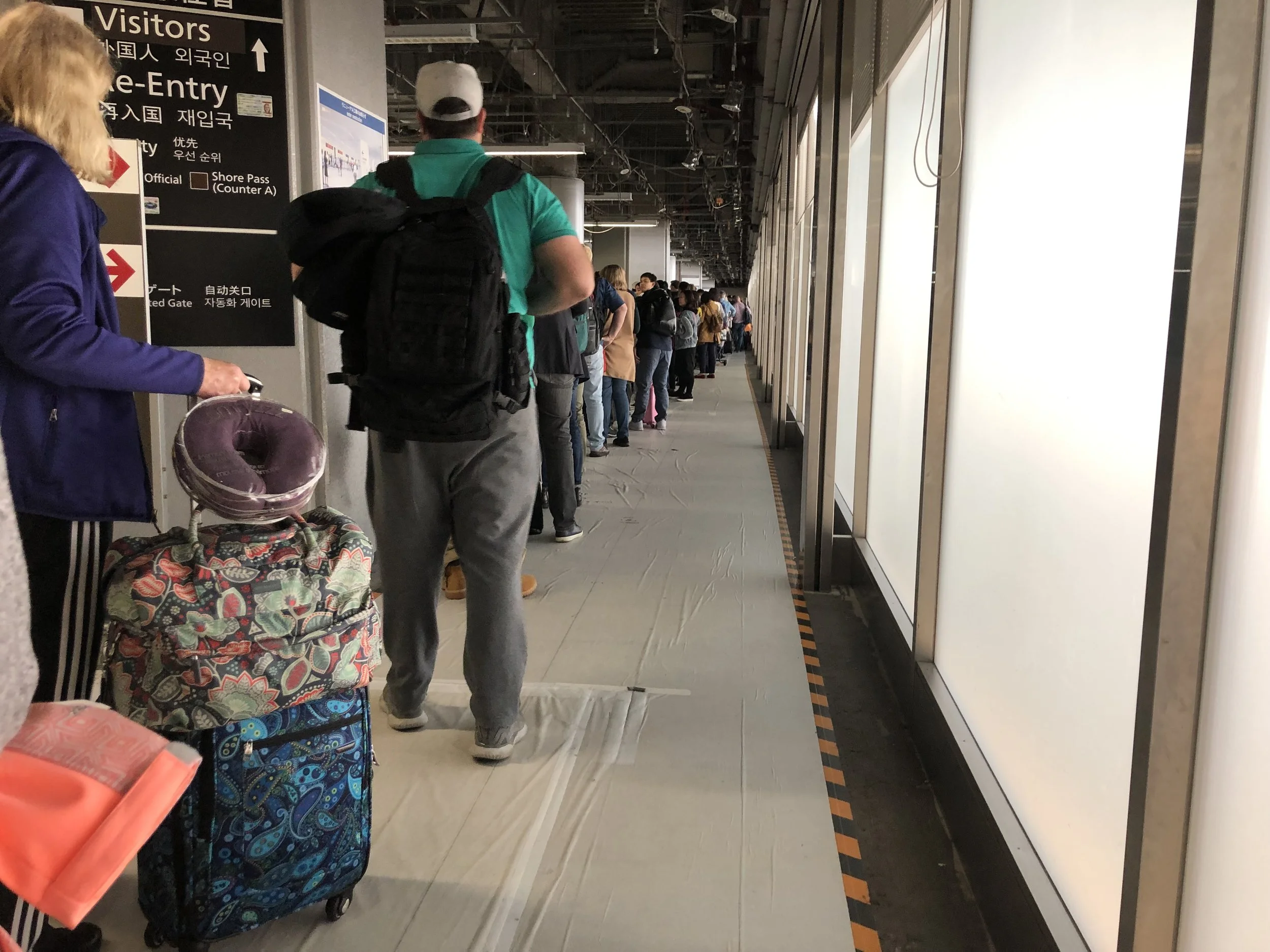 The customs line was the longest I’d ever seen. Took about 45 minutes to get processed and get through to get to baggage claim! Japan is clearly popular amongst tourists for many reasons other than drift.