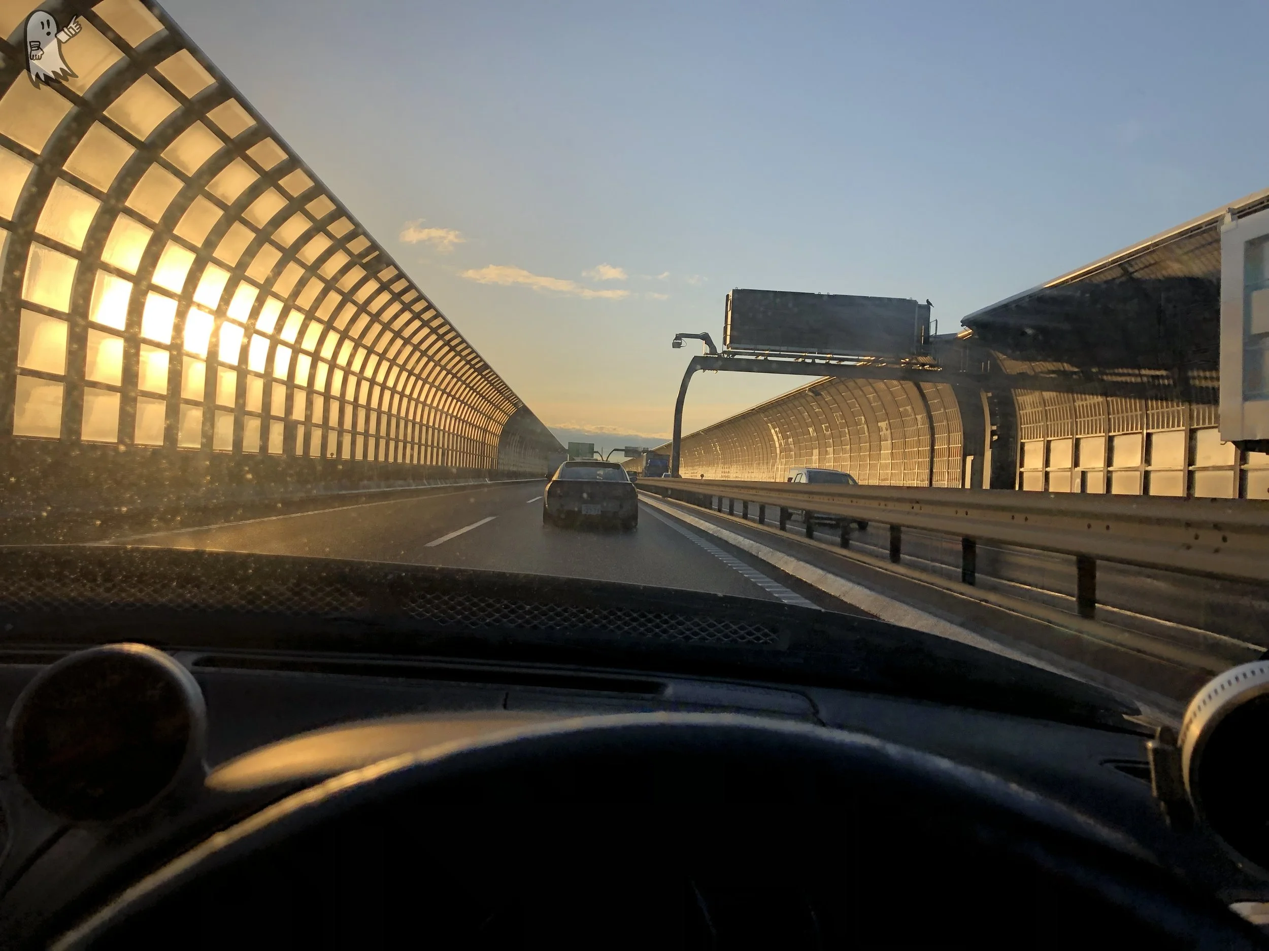 Japan actually cares about their drivers. These walls are there to prevent sun glare for morning and evening commutes. Very smart!