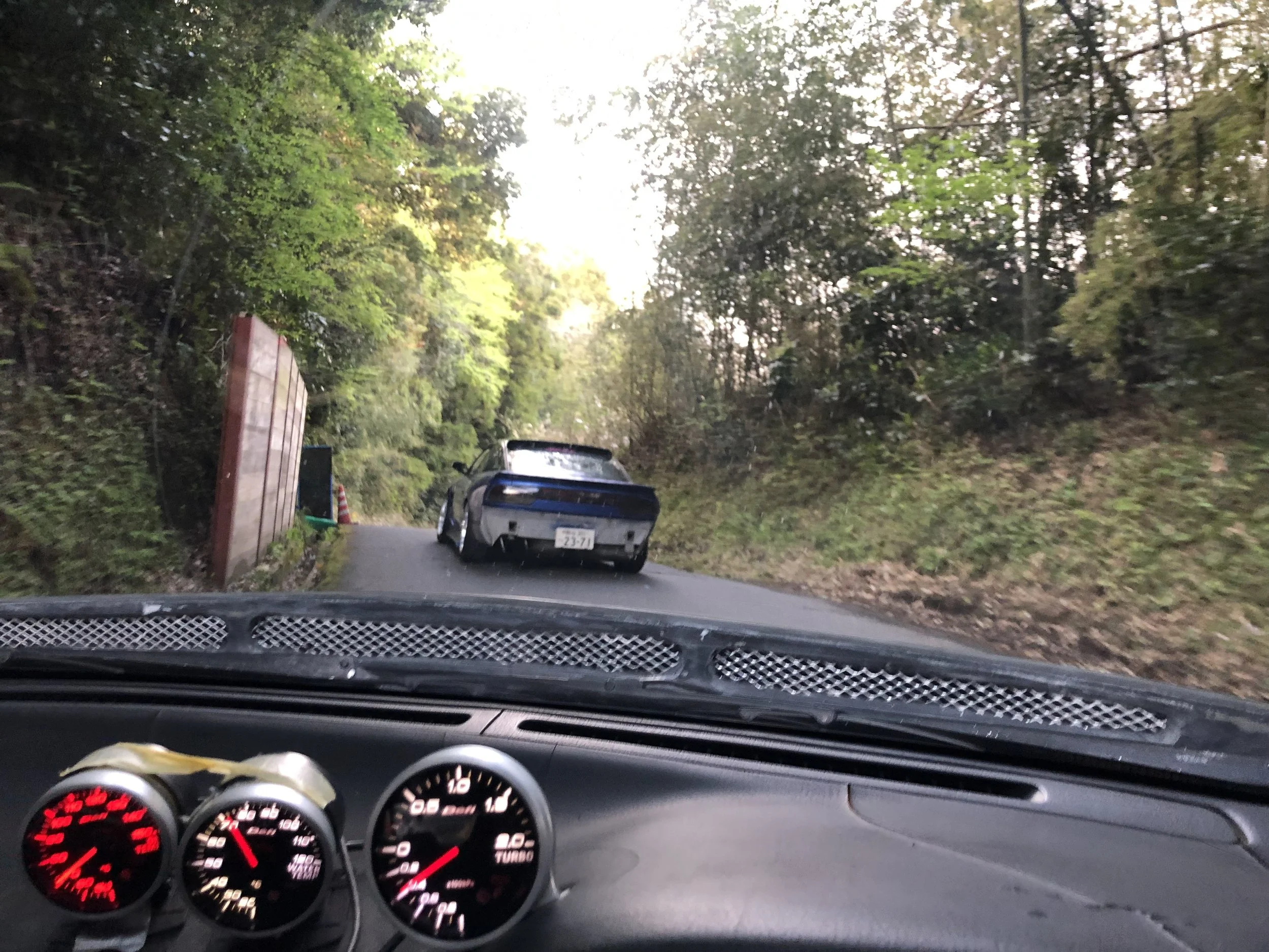 The tight narrow roads home are always so enjoyable.