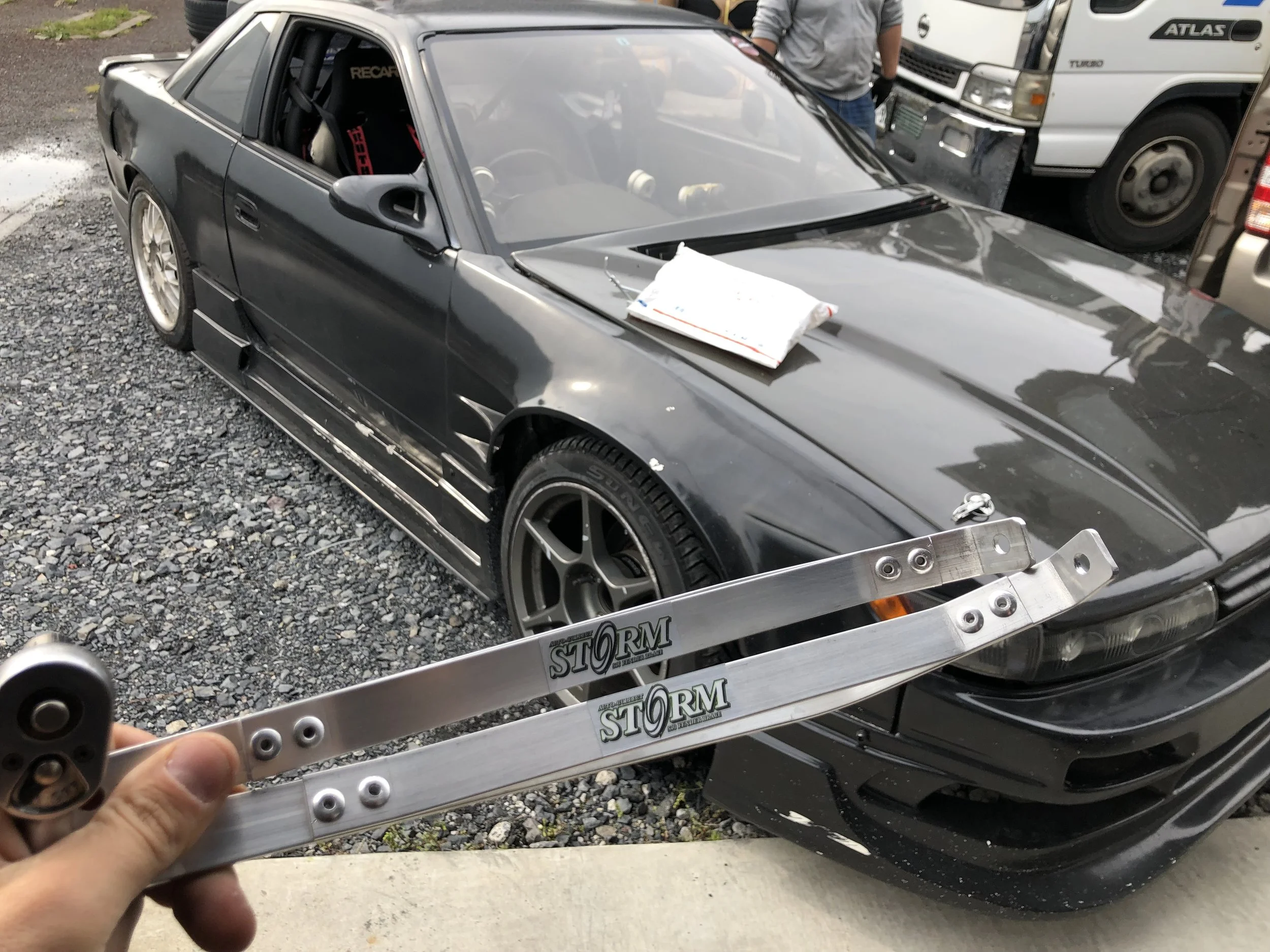 We installed some STORM Fender Braces on both cars and it made a night and day difference, as expected!