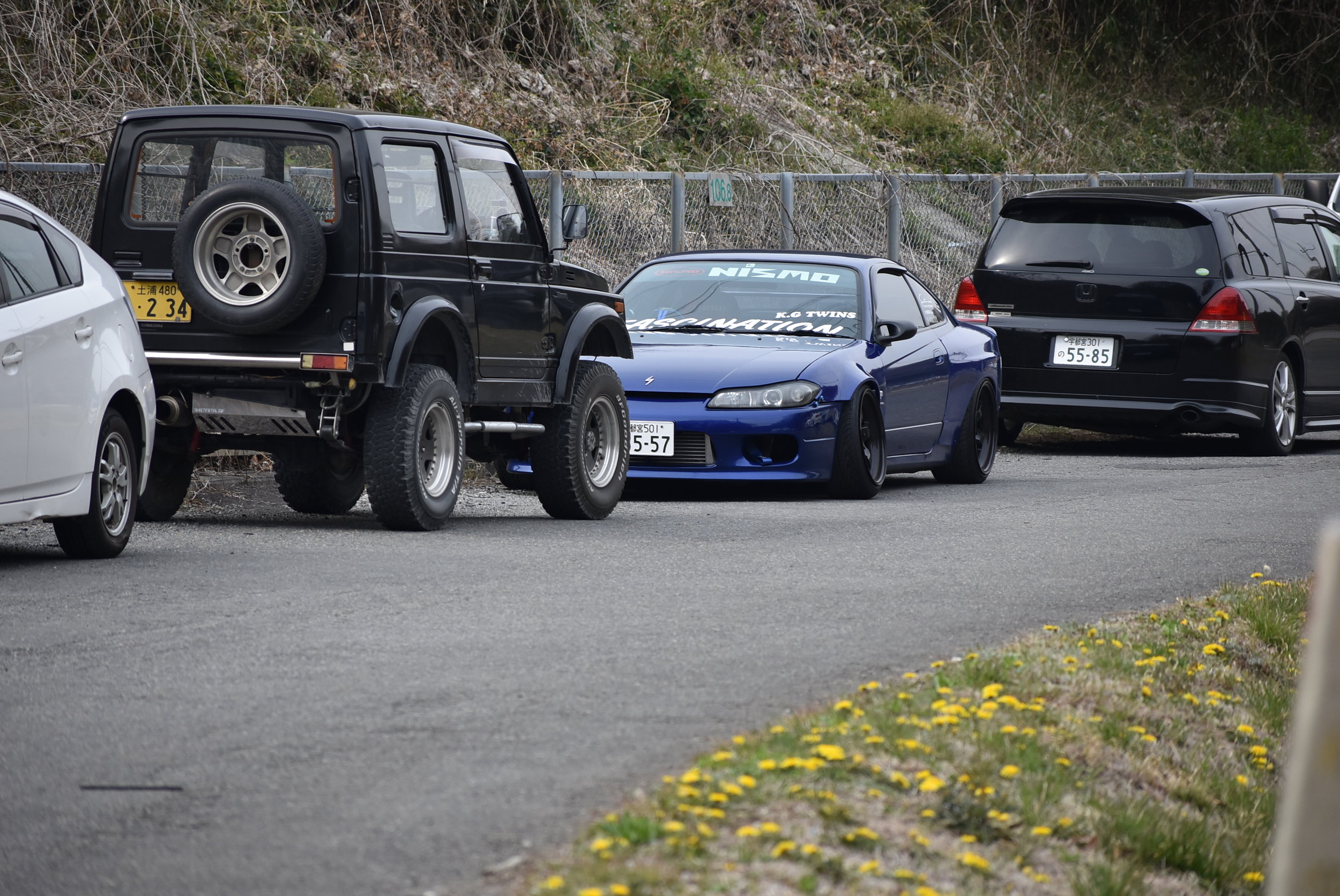 The walk up was exciting! Beautifully built cars everywhere you looked.