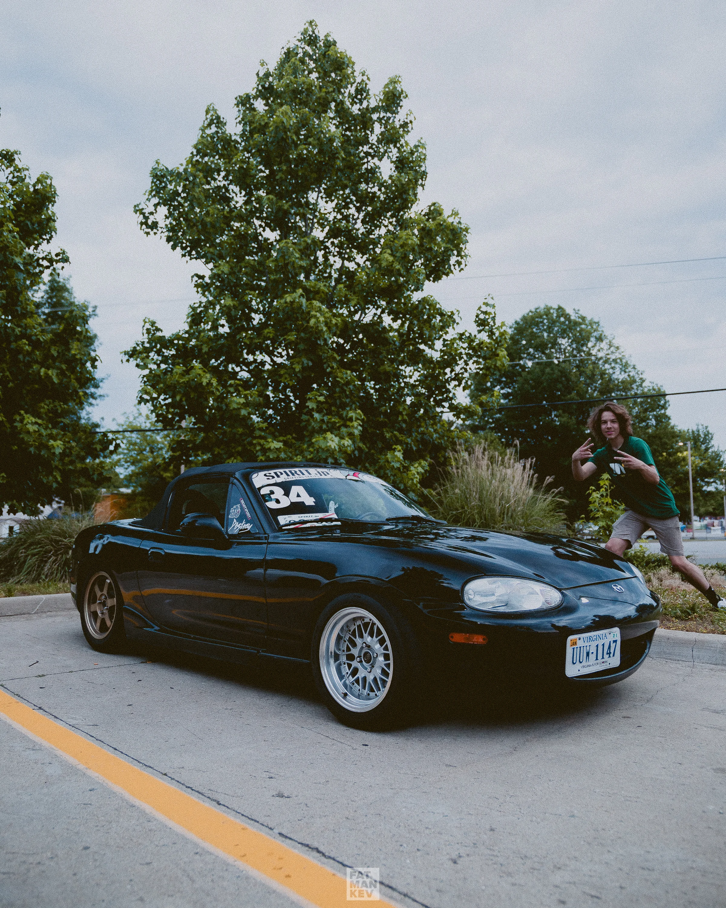Jack drove all the way out from Newport News to come hang! Check out his new Vlog series on YouTube. He tells you how he got into drifting and what he’s learned along the way that will help YOU get started! Search Jack Rancorn on YouTube. This is how you Miata, everyone. 100% stock and the only thing that gets replaced are the tires. Perfect reliable seat time car for practicing and dialing in your driving skill.