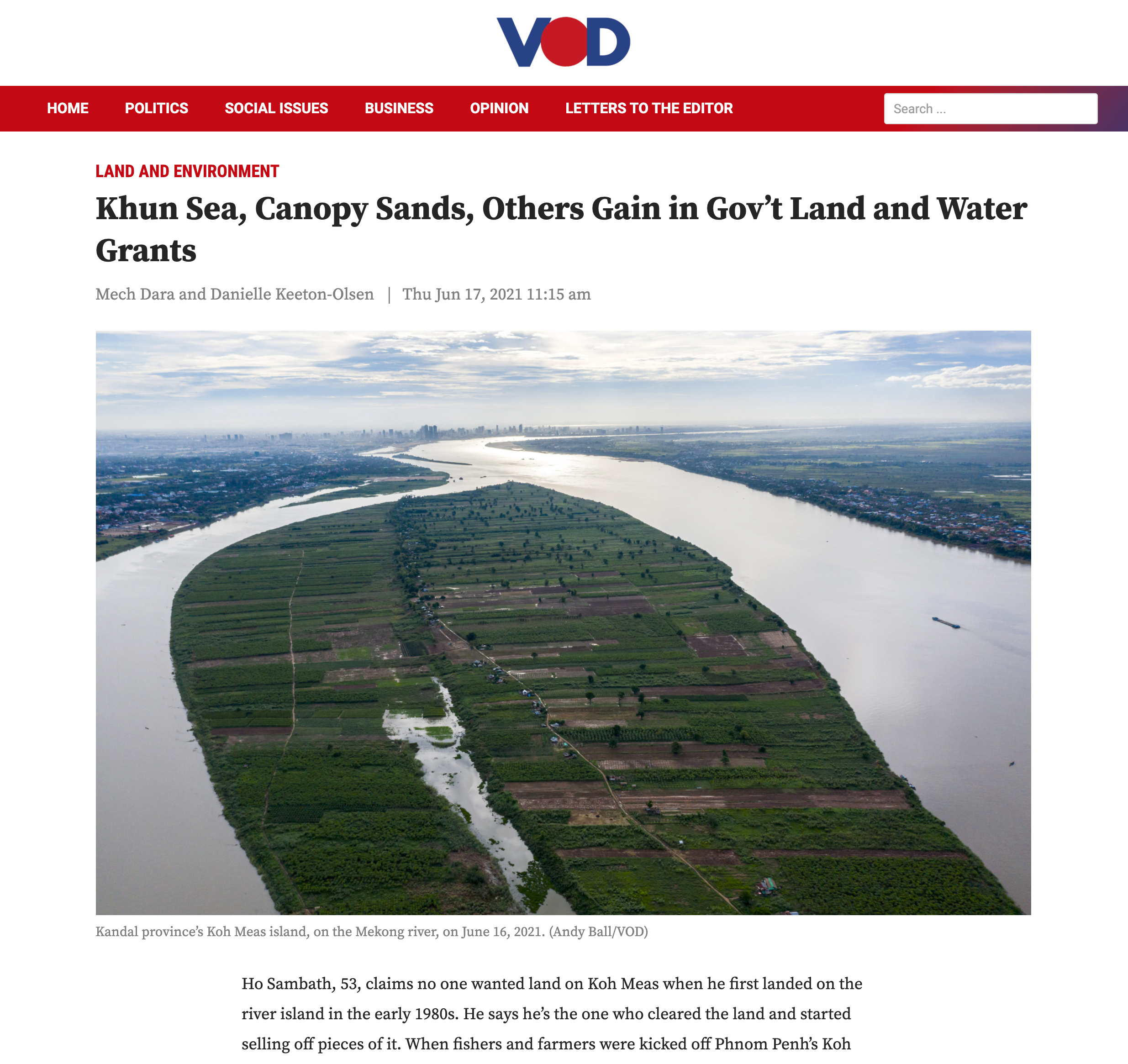 Khun Sea, Canopy VOD, 17 June 2021 - Sands, Others Gain in Gov’t Land and Water Grants.png