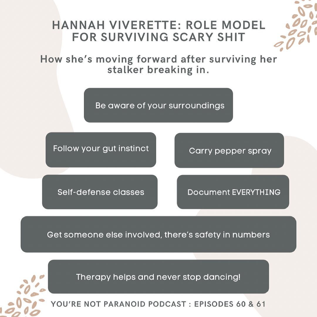 The FULL interview with our badass guest, Hannah Viverette, has been released! Check out episodes 60 and 61 to hear her story and why she&rsquo;s not paranoid (we really didn&rsquo;t even tell her to say that!).
.
Hannah spent 3 hours with us going o