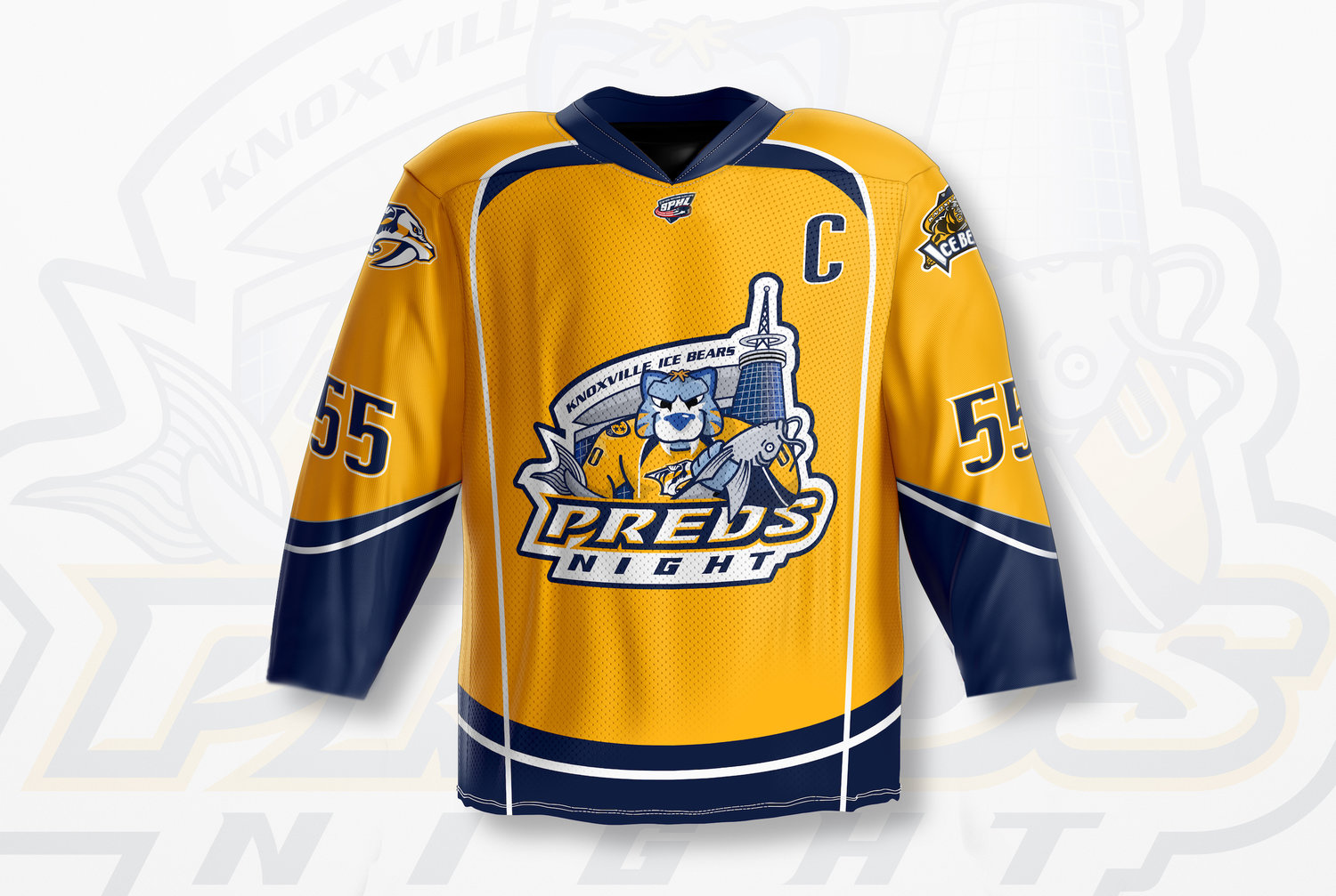 Preds Night jerseys are LIVE on - Knoxville Ice Bears
