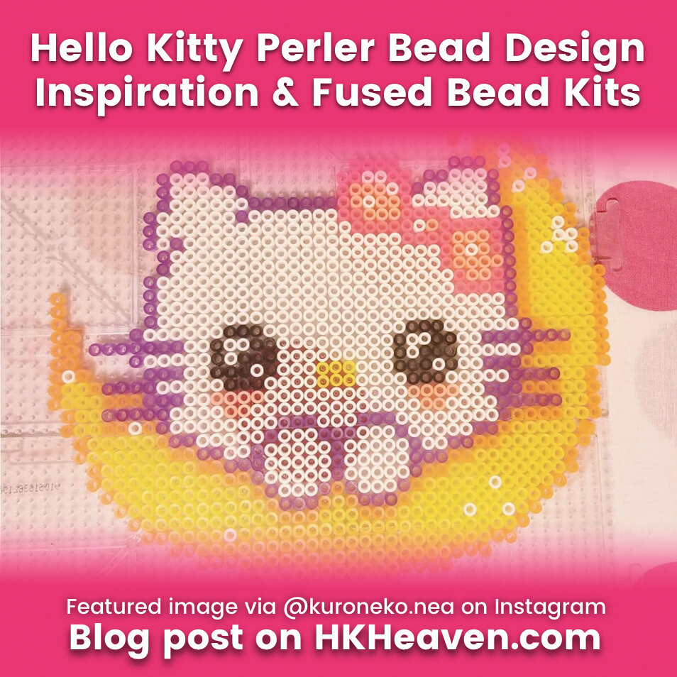 Sanrio HELLO KITTY HEAT & FUSE MELTY BEADS w/ DESIGN KIT - New