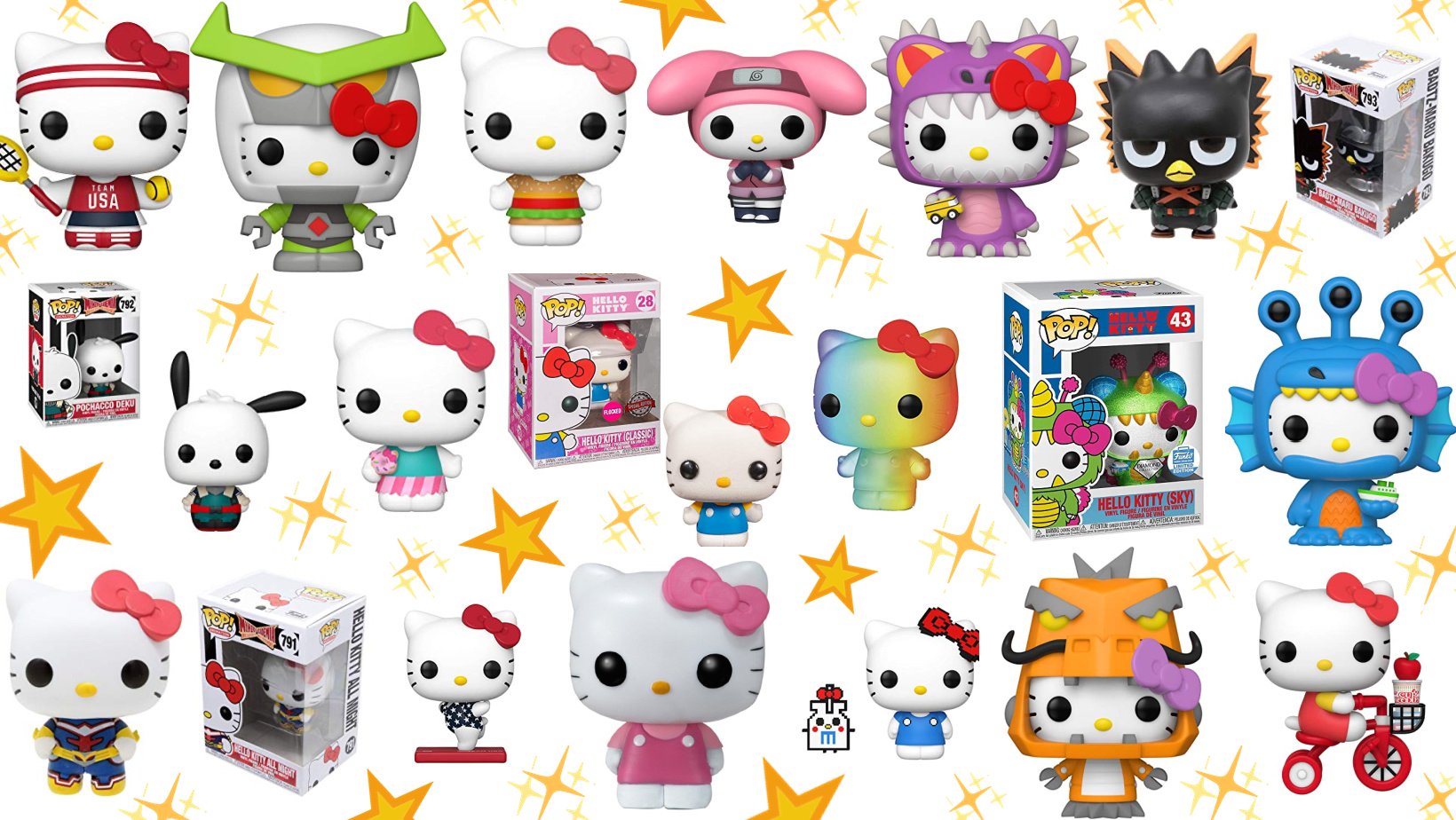 28 Different Hello Kitty Funko Pop! Figurines (& More Sanrio Funko