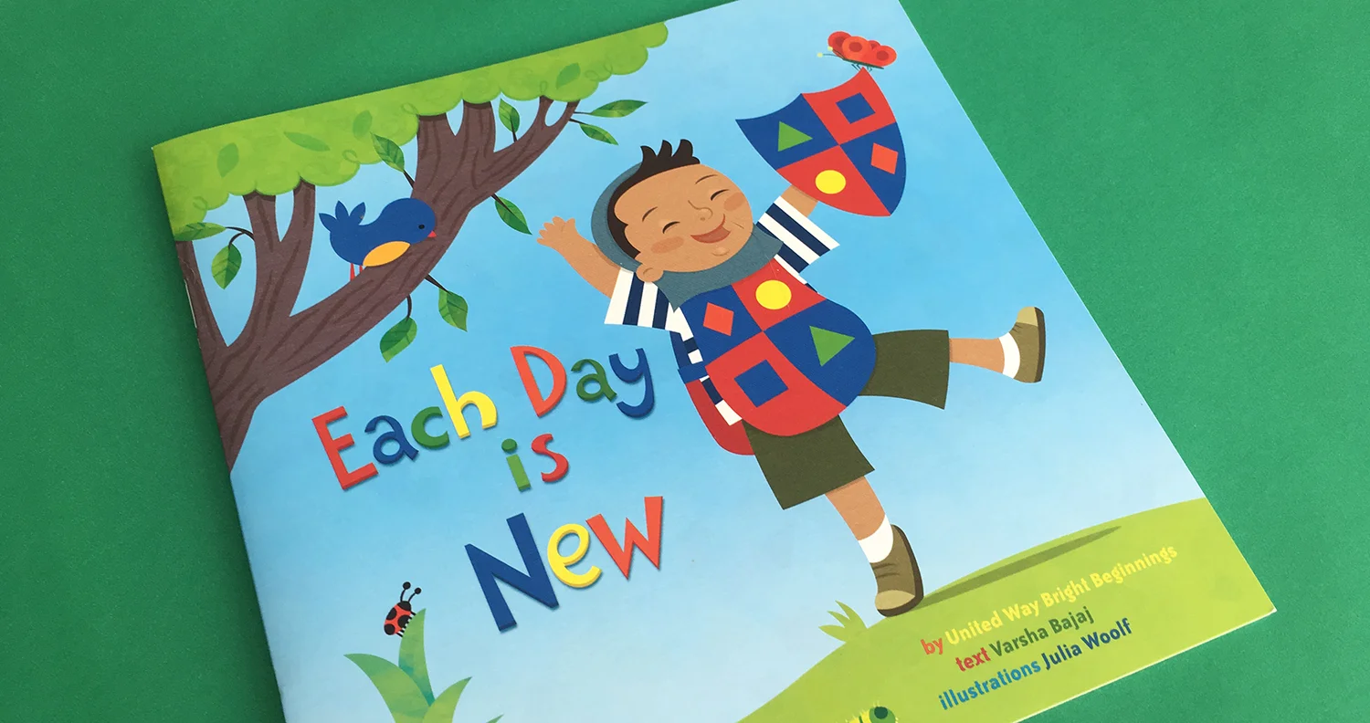  We designed a book - based on a story of a child in the Bright Beginnings program. The book had a dual purpose: to entertain and to educate. 
